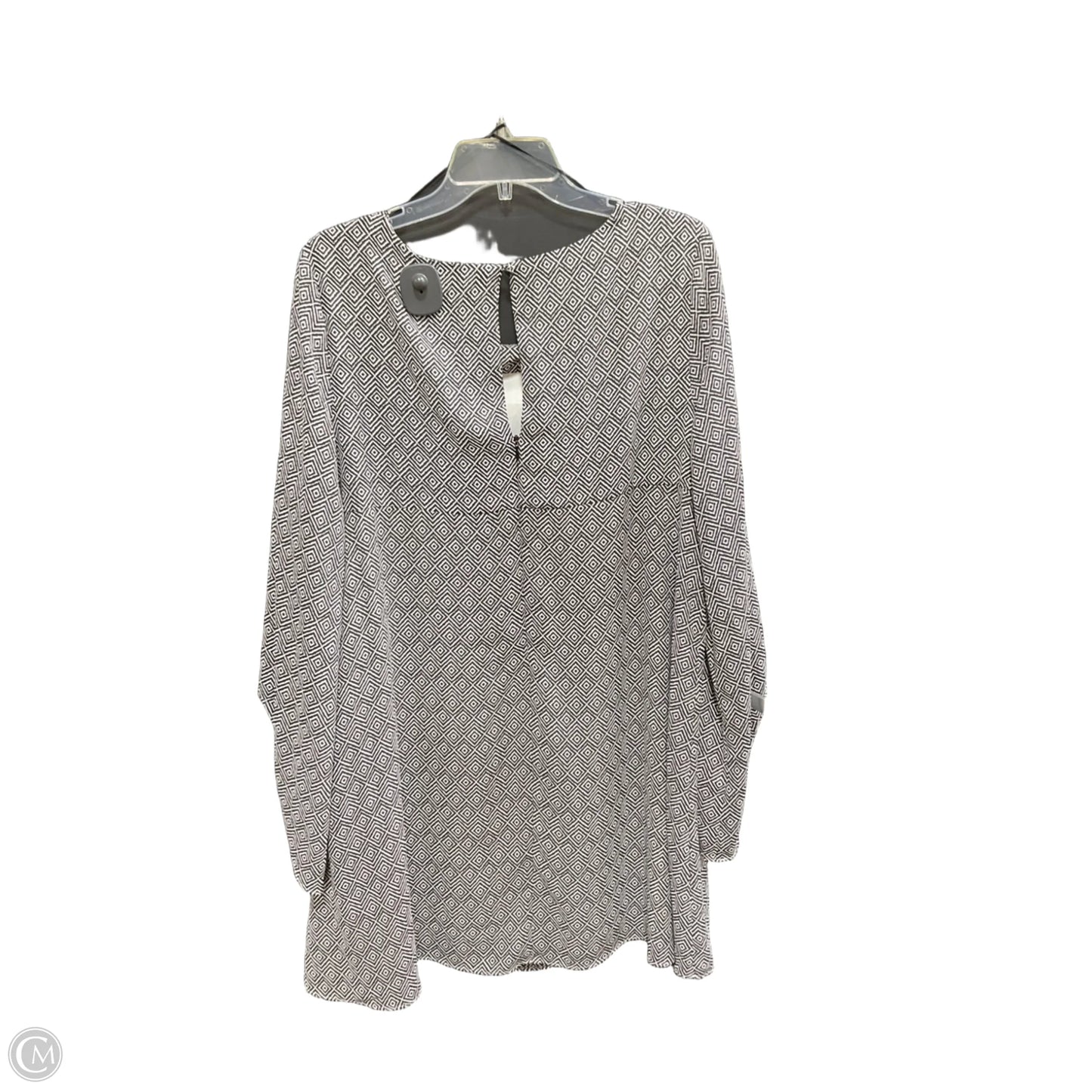 Dress Casual Midi By Gibson And Latimer In Black & White, Size: L
