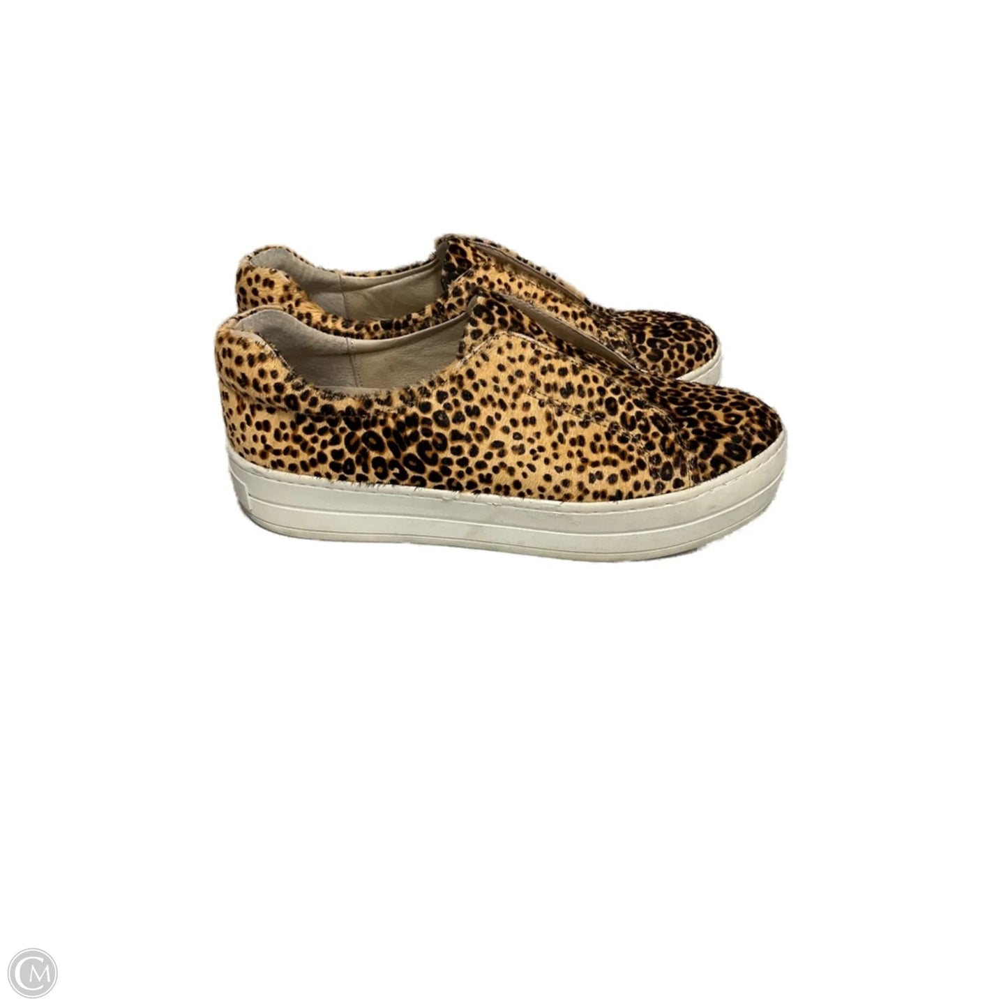 Shoes Flats By Clothes Mentor In Leopard Print, Size: 7.5