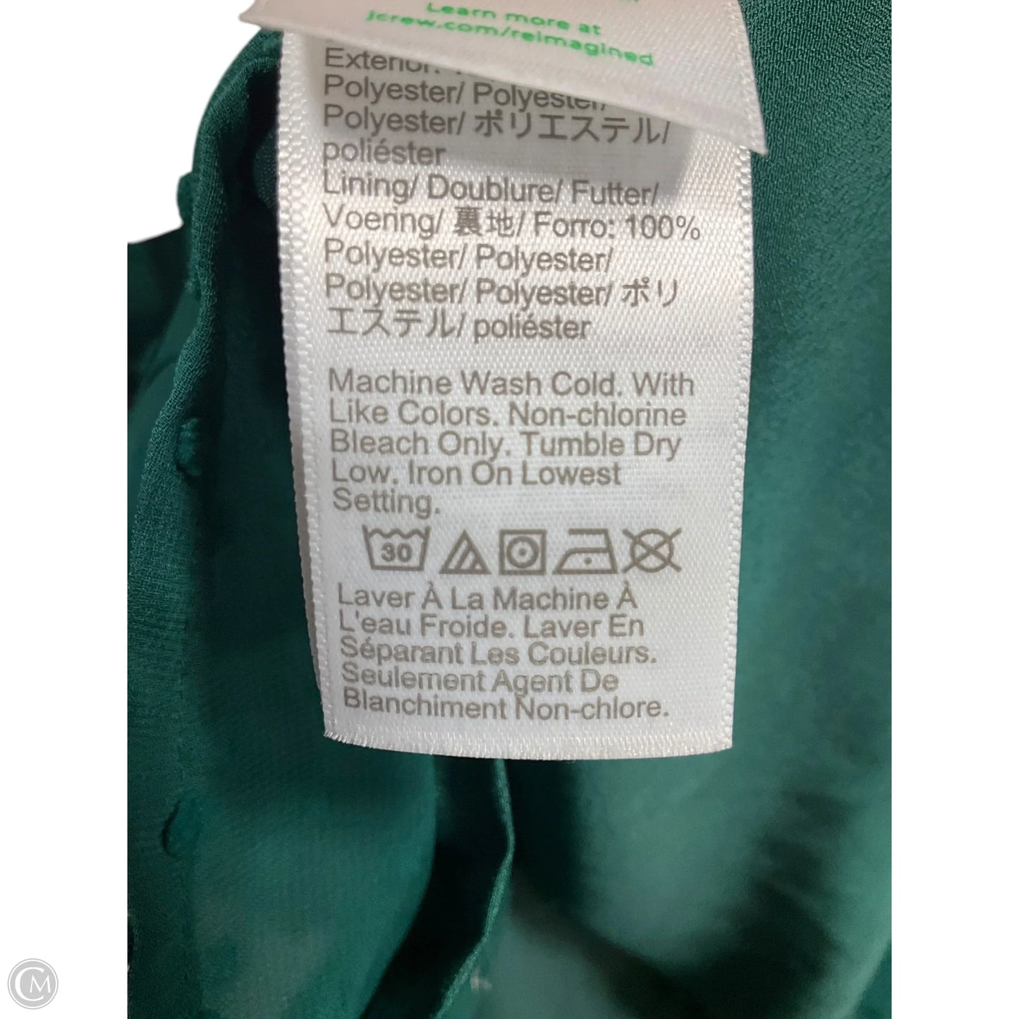 Top Long Sleeve By J. Crew In Green, Size: M