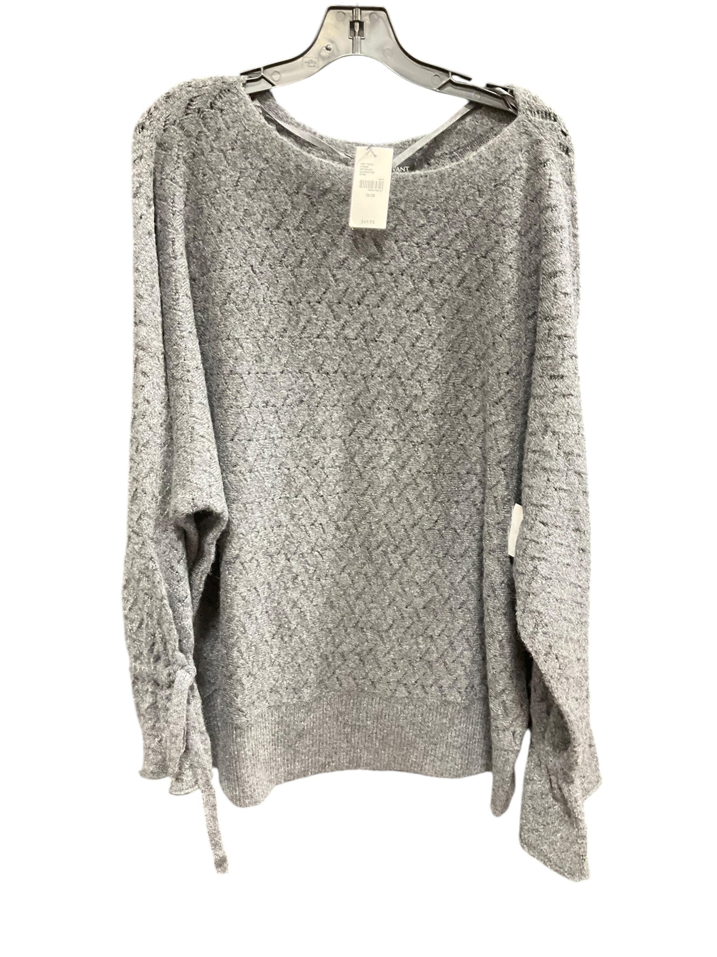 Sweater By Lane Bryant In Grey, Size: 3x