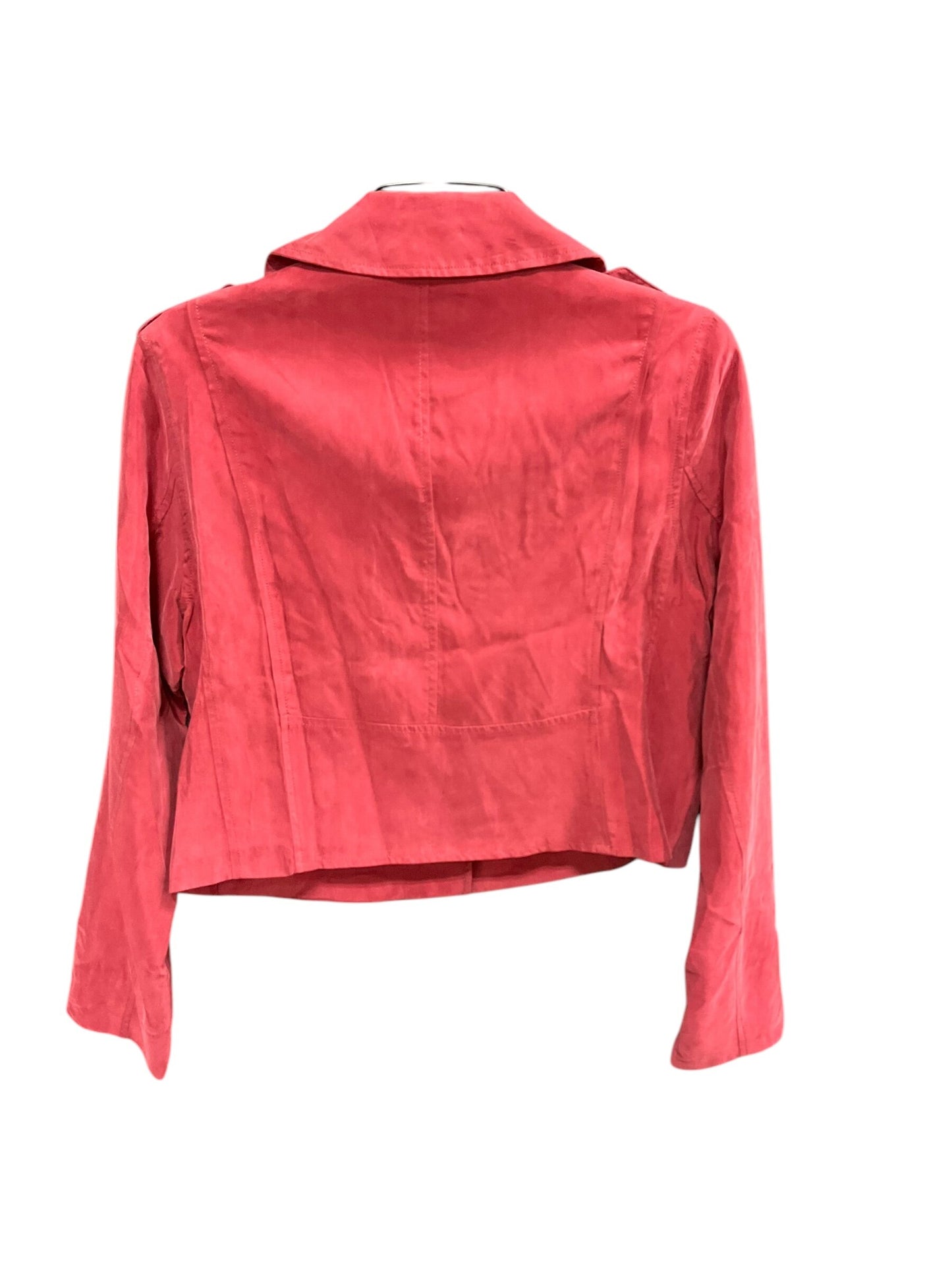 Jacket Moto By Clothes Mentor Size: L