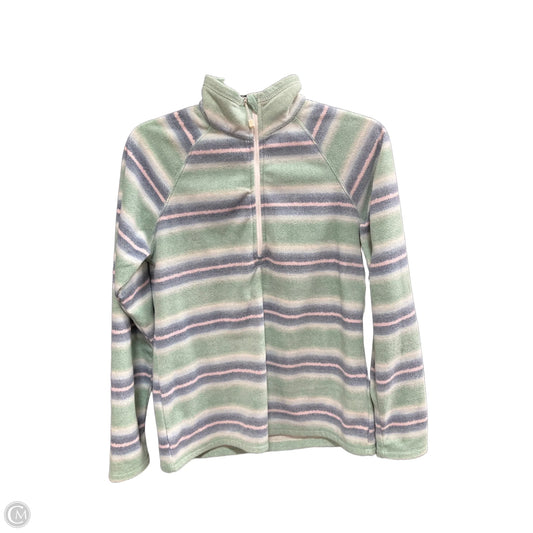 Athletic Jacket By Eddie Bauer In Striped Pattern, Size: S