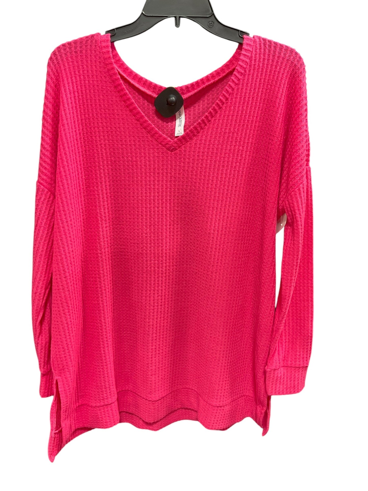 Top Long Sleeve Basic By Zenana Outfitters Size: L