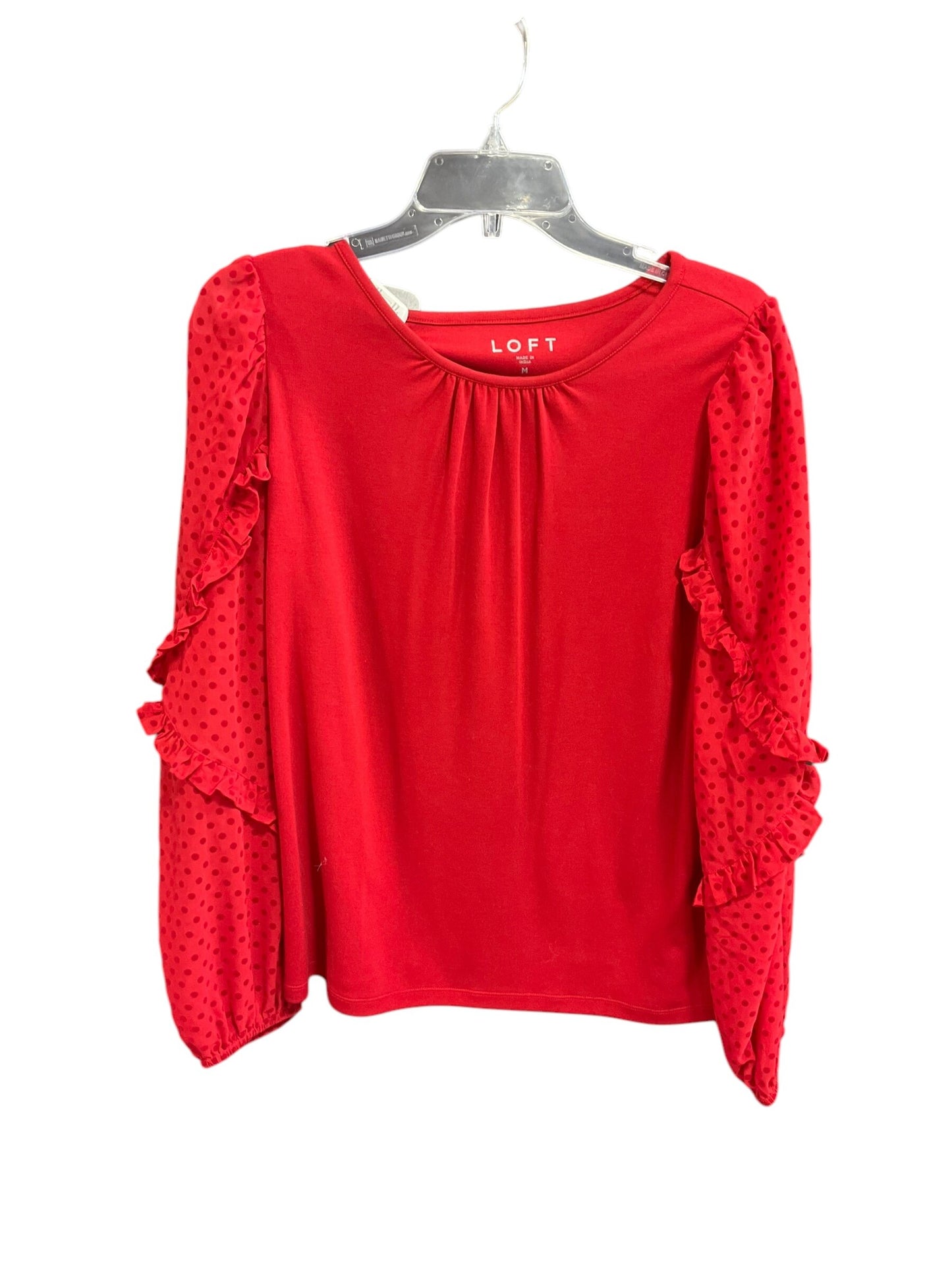 Top Long Sleeve By Loft Size: M