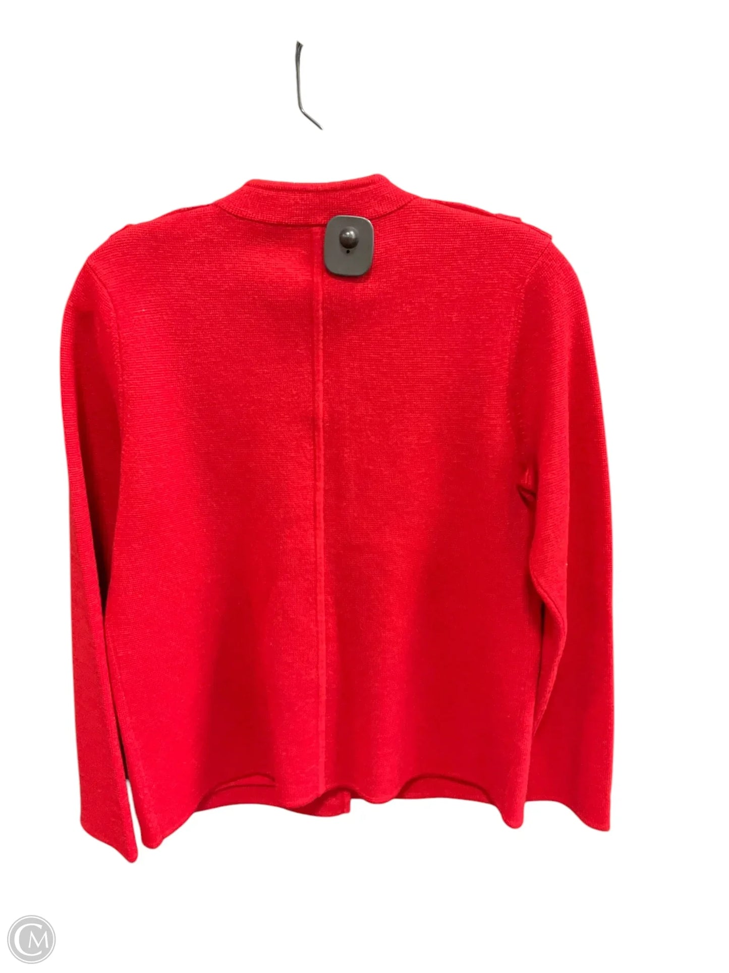 Sweater Cardigan By Talbots In Red, Size: M