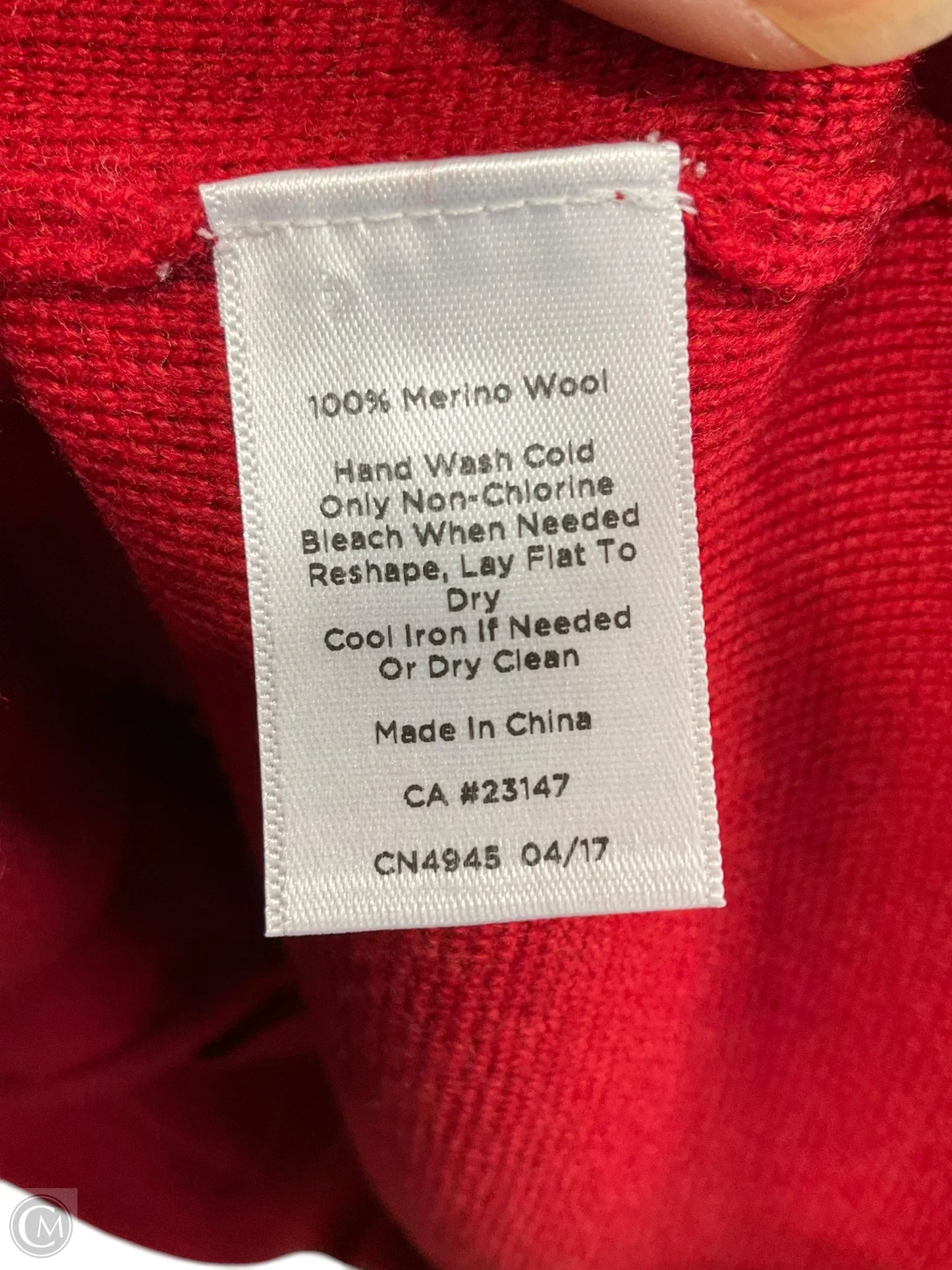 Sweater Cardigan By Talbots In Red, Size: M