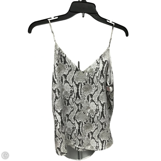 Top Sleeveless By Express In Grey & White, Size: S