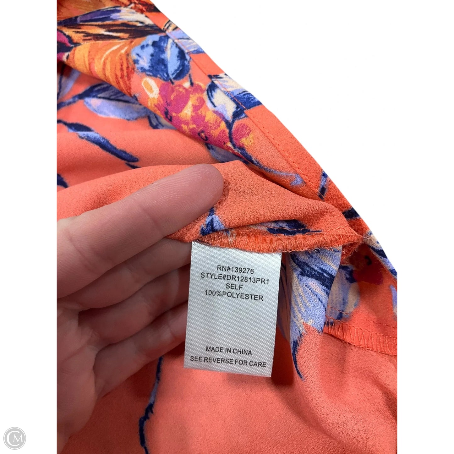 Top Short Sleeve By Dr2 In Orange & Purple, Size: S