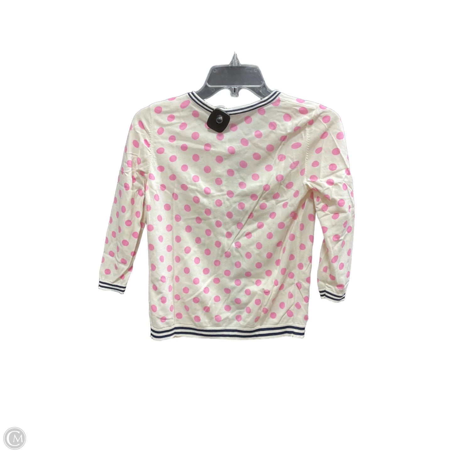 Sweater Cardigan By J. Crew In Polkadot Pattern, Size: Xs
