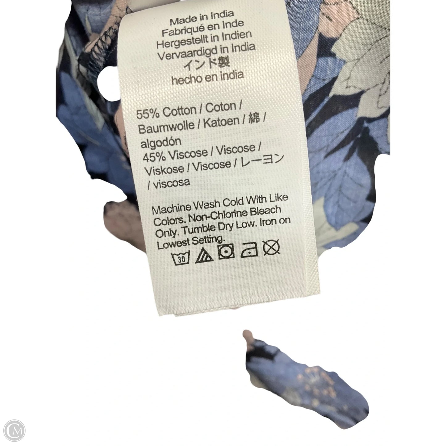 Top Short Sleeve By J. Crew In Blue & Pink, Size: Xxl