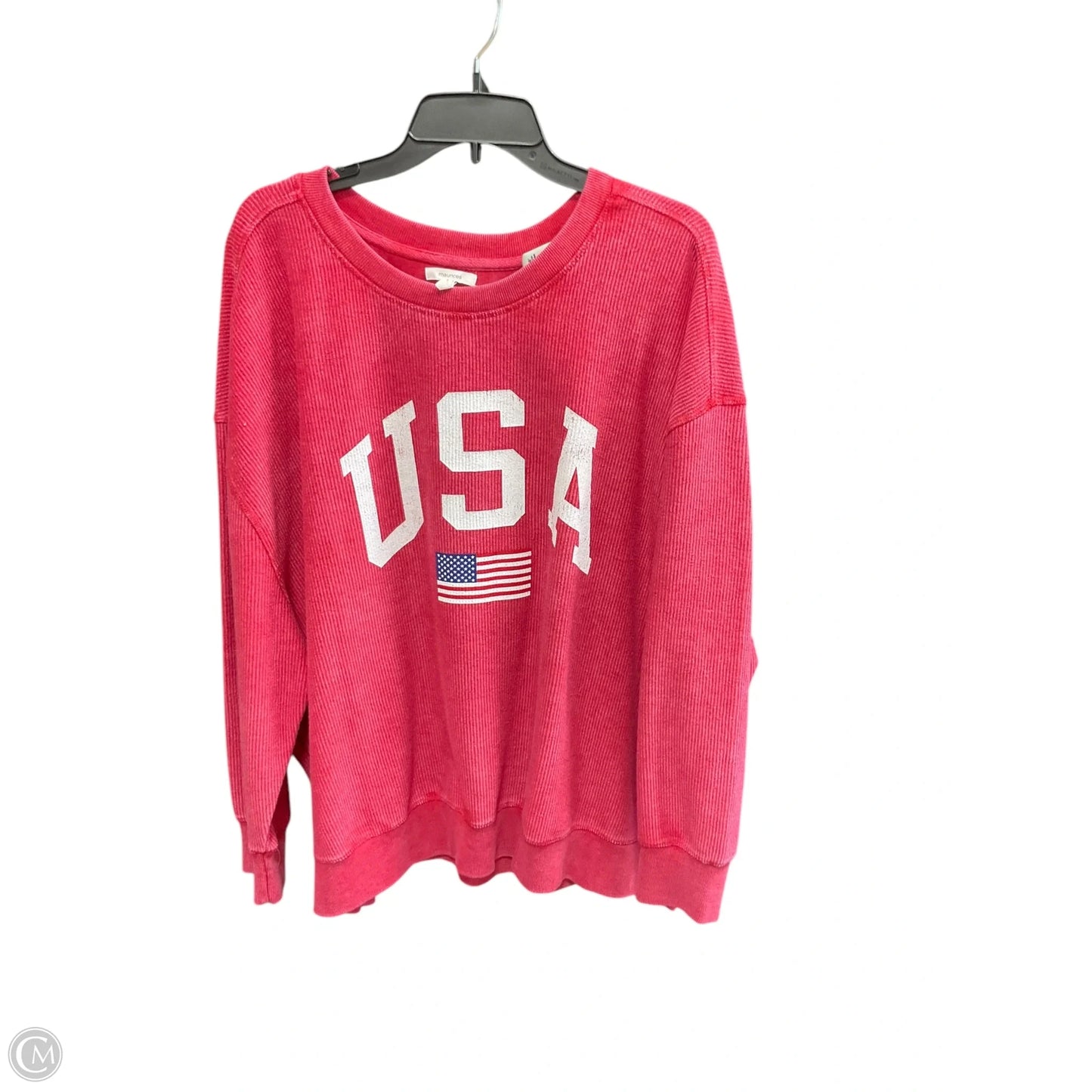 Sweatshirt Crewneck By Maurices In Red, Size: 3x