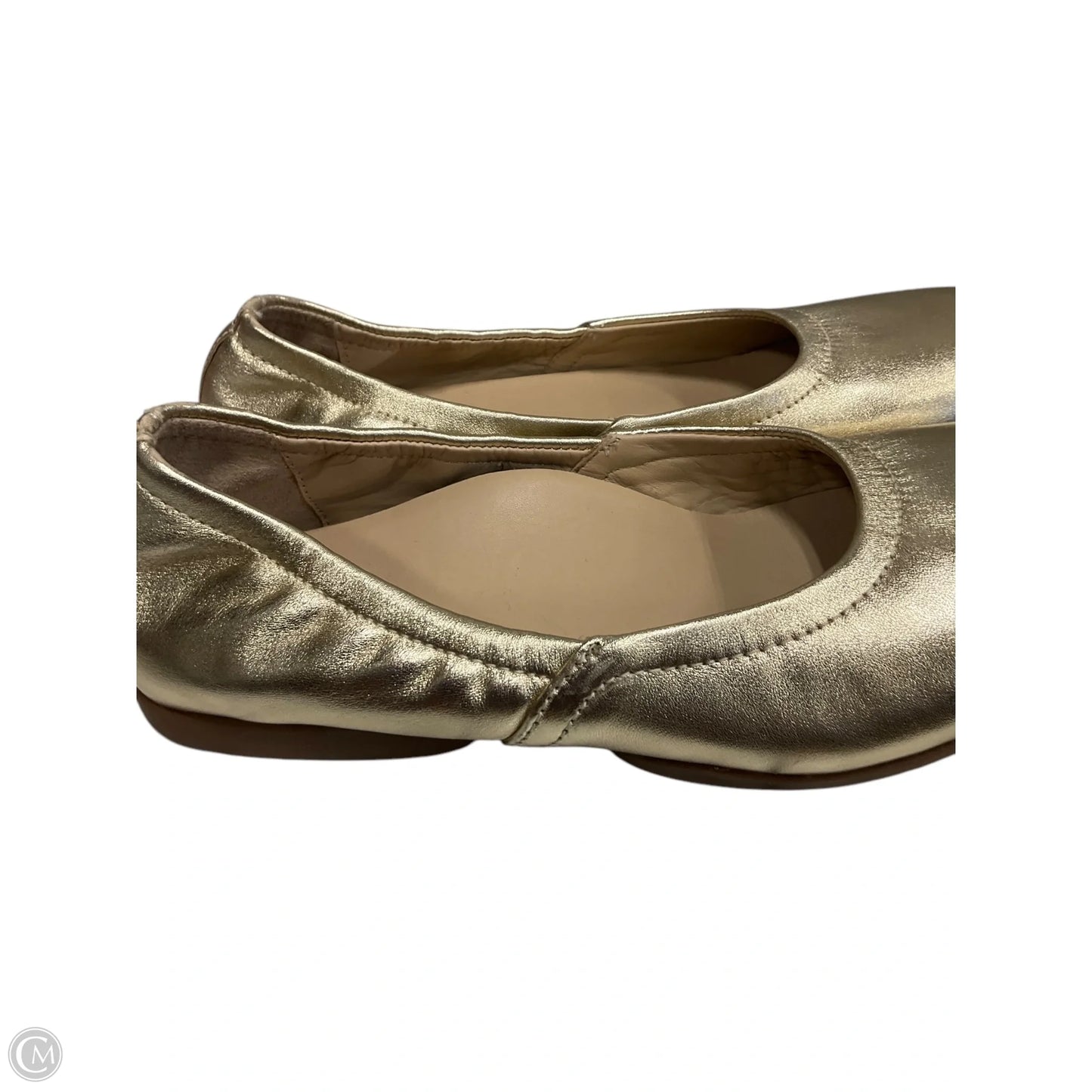 Shoes Flats By Abeo In Gold, Size: 6.5