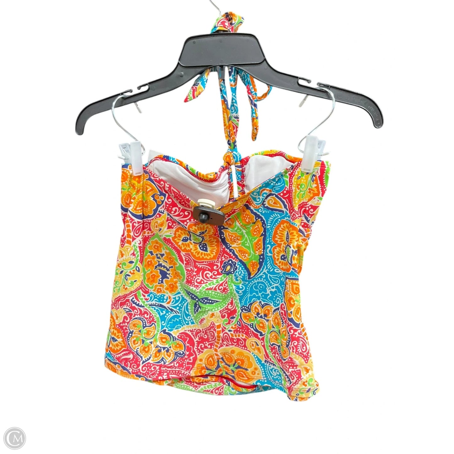 Swimsuit Top By Chaps In Paisley Print, Size: 6