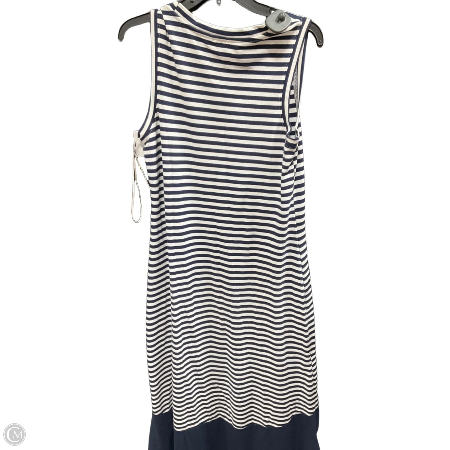Dress Casual Maxi By Time And Tru In Blue & White, Size: M