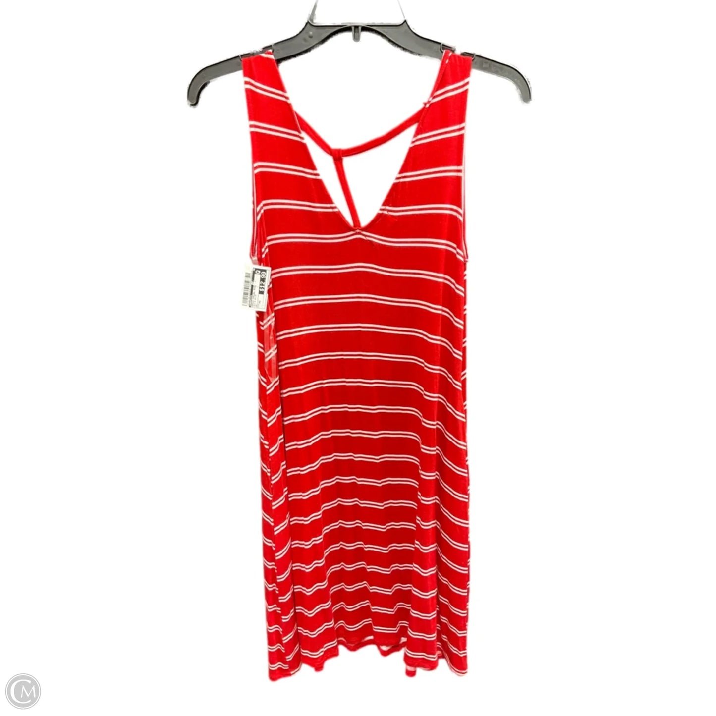 Dress Casual Midi By Maurices In Red & White, Size: Xs