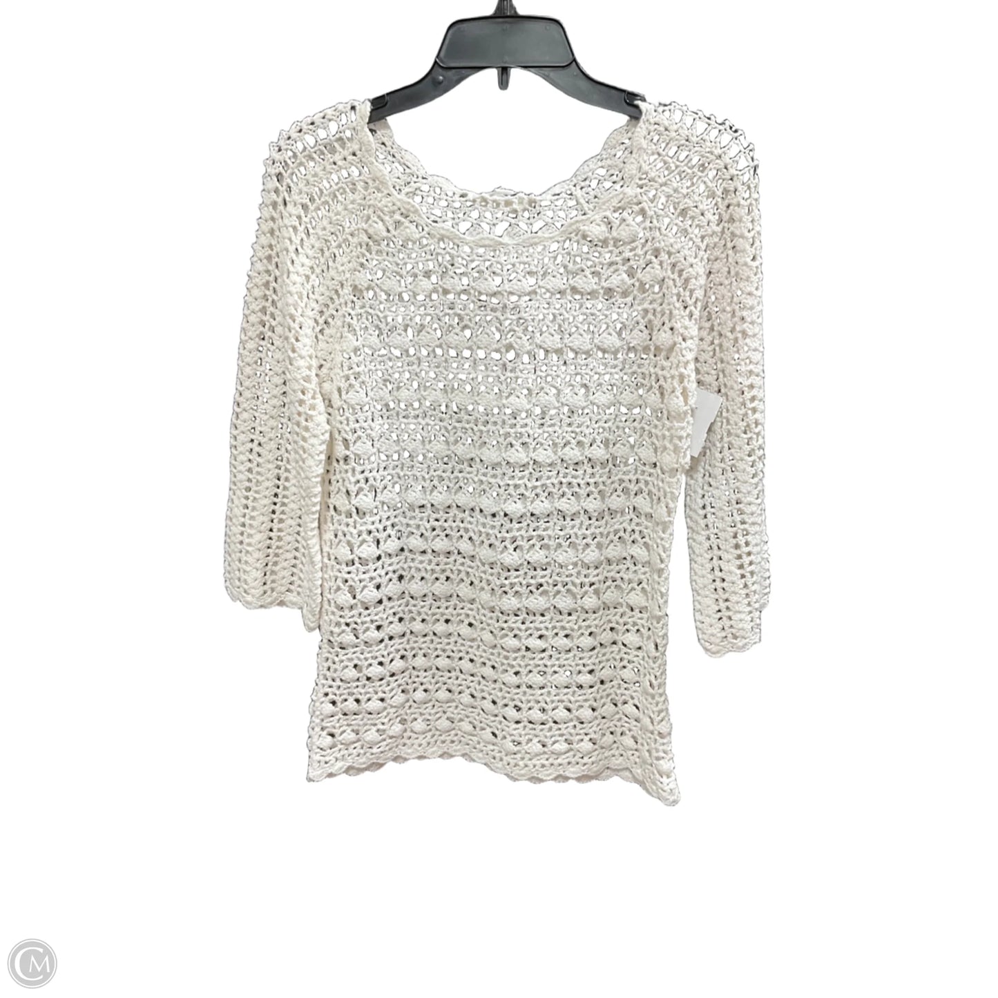 Sweater By Westport In Cream, Size: M