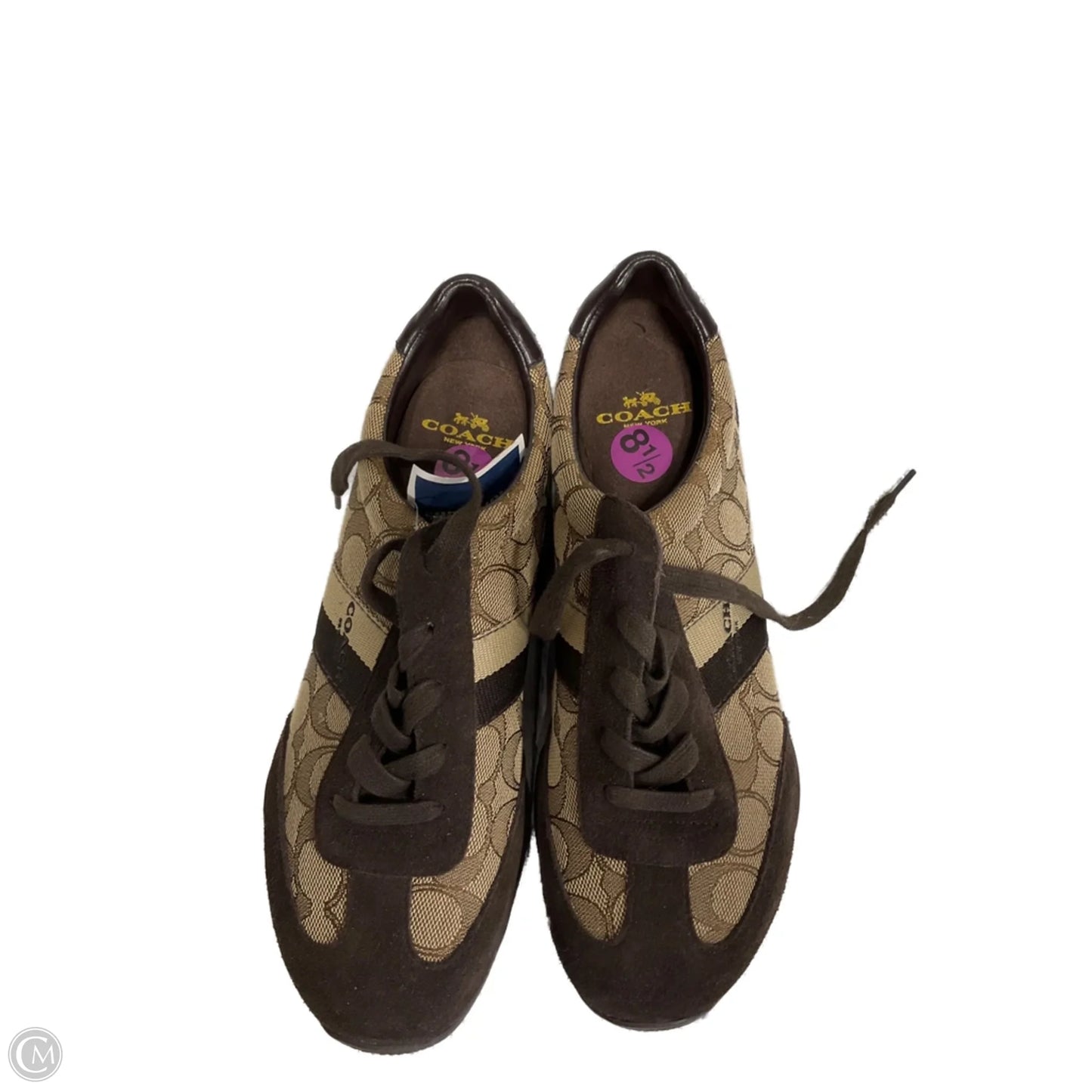 Shoes Designer By Coach In Brown & Tan, Size: 8.5