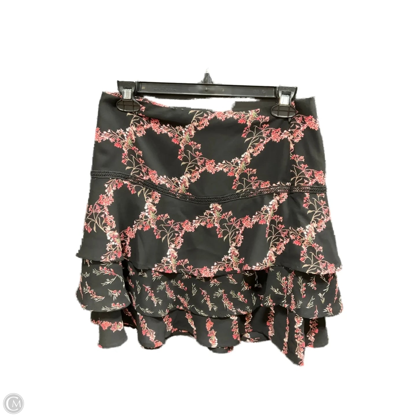 Skirt Midi By White House Black Market In Black & Pink, Size: 0