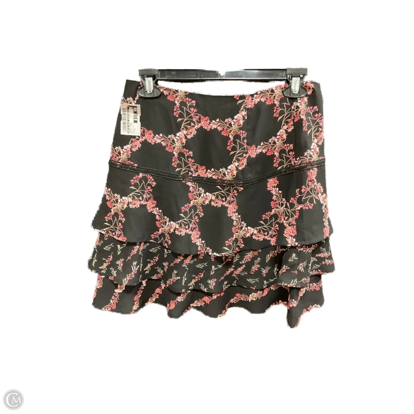 Skirt Midi By White House Black Market In Black & Pink, Size: 0