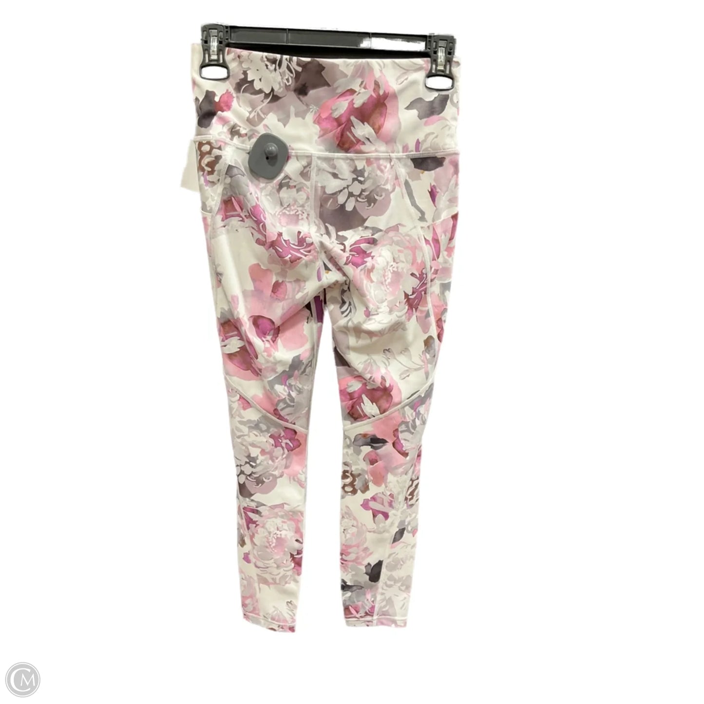 Athletic Leggings By Athleta In Grey & Pink, Size: Xs