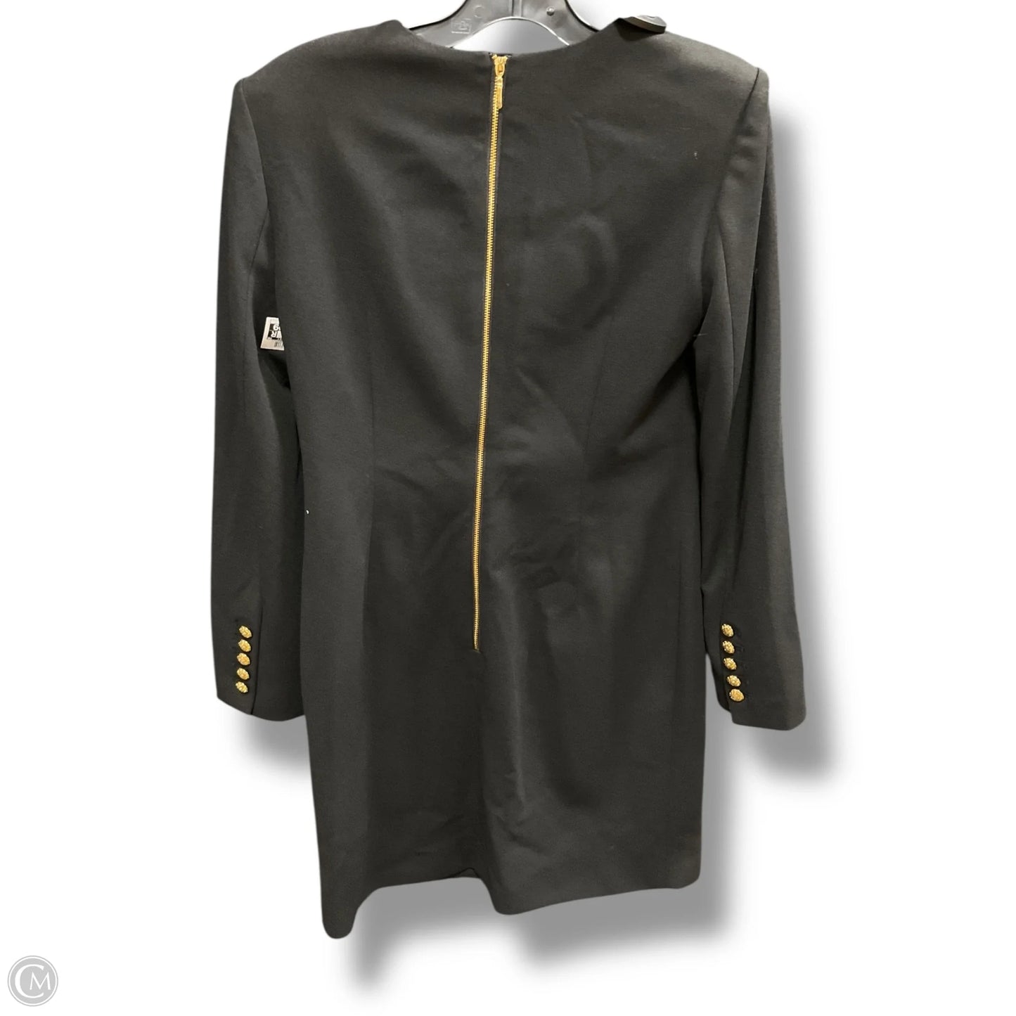 Dress Casual Midi By White House Black Market In Black & Gold, Size: 4