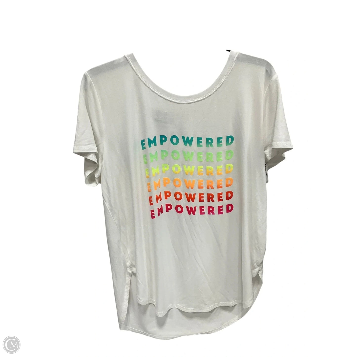 Top Short Sleeve By Xersion In White, Size: L