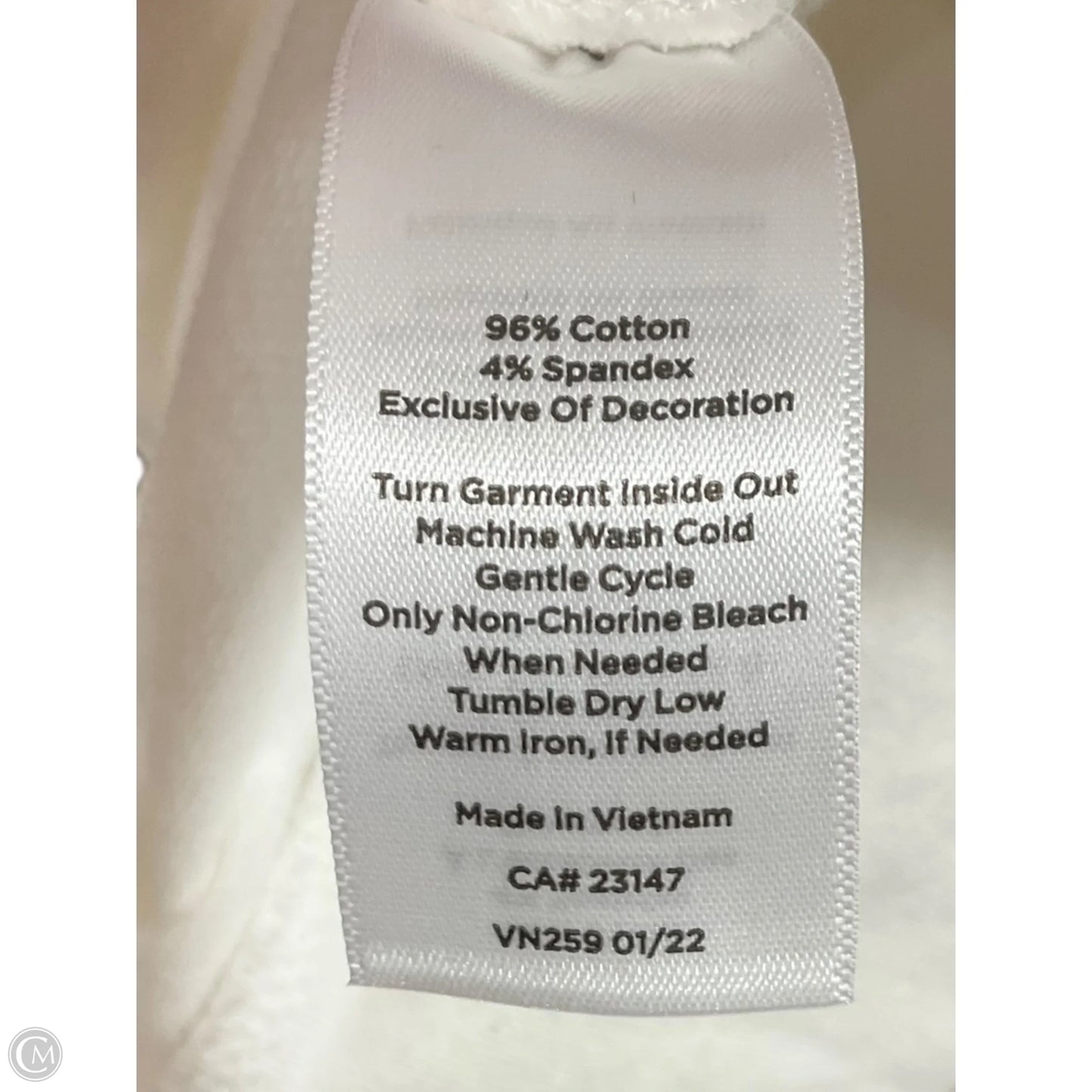 Athletic Sweatshirt Crewneck By Talbots In Cream, Size: S