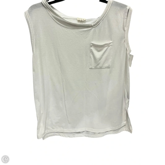 Top Sleeveless By Pol In Cream, Size: S