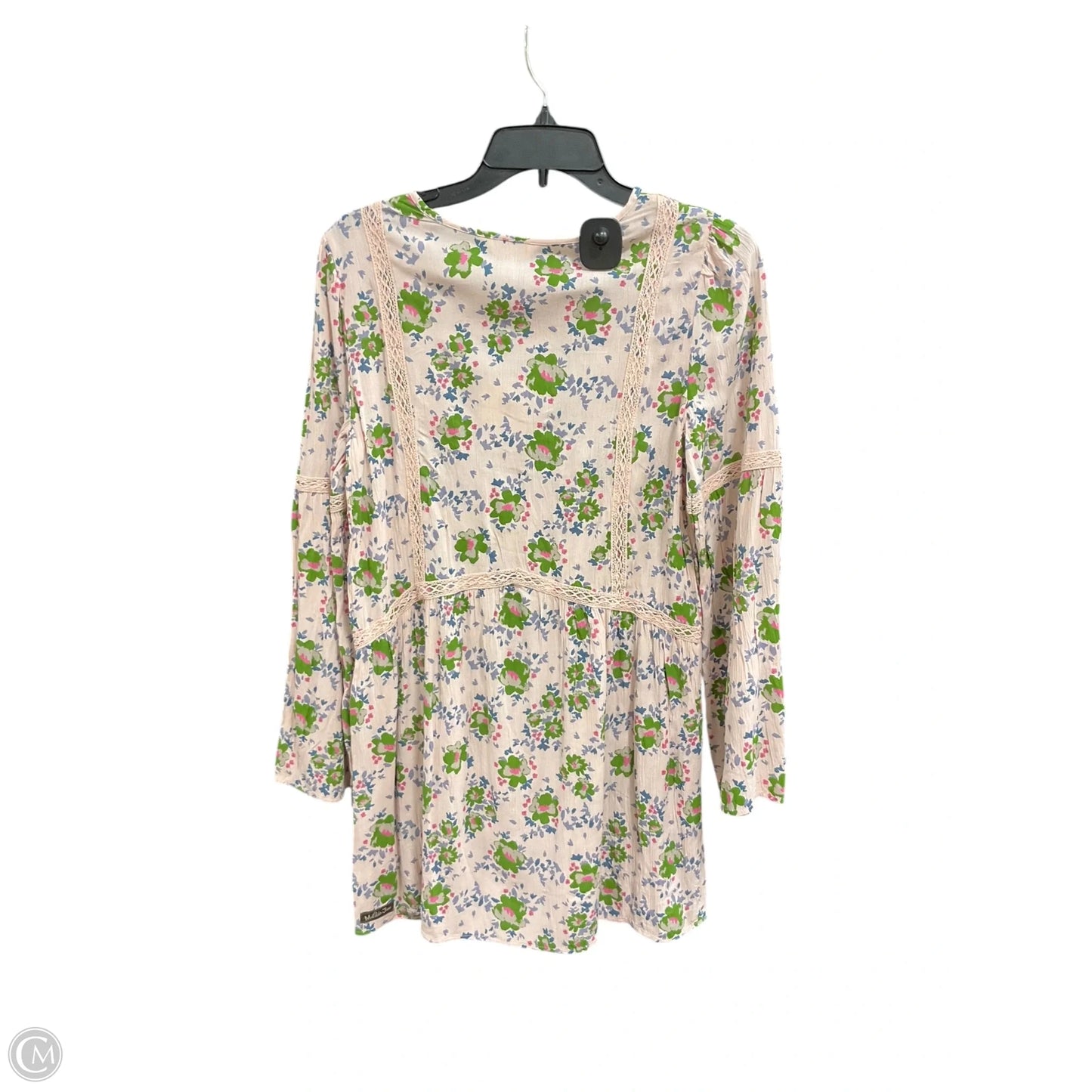 Dress Casual Midi By Matilda Jane In Green & Pink, Size: S