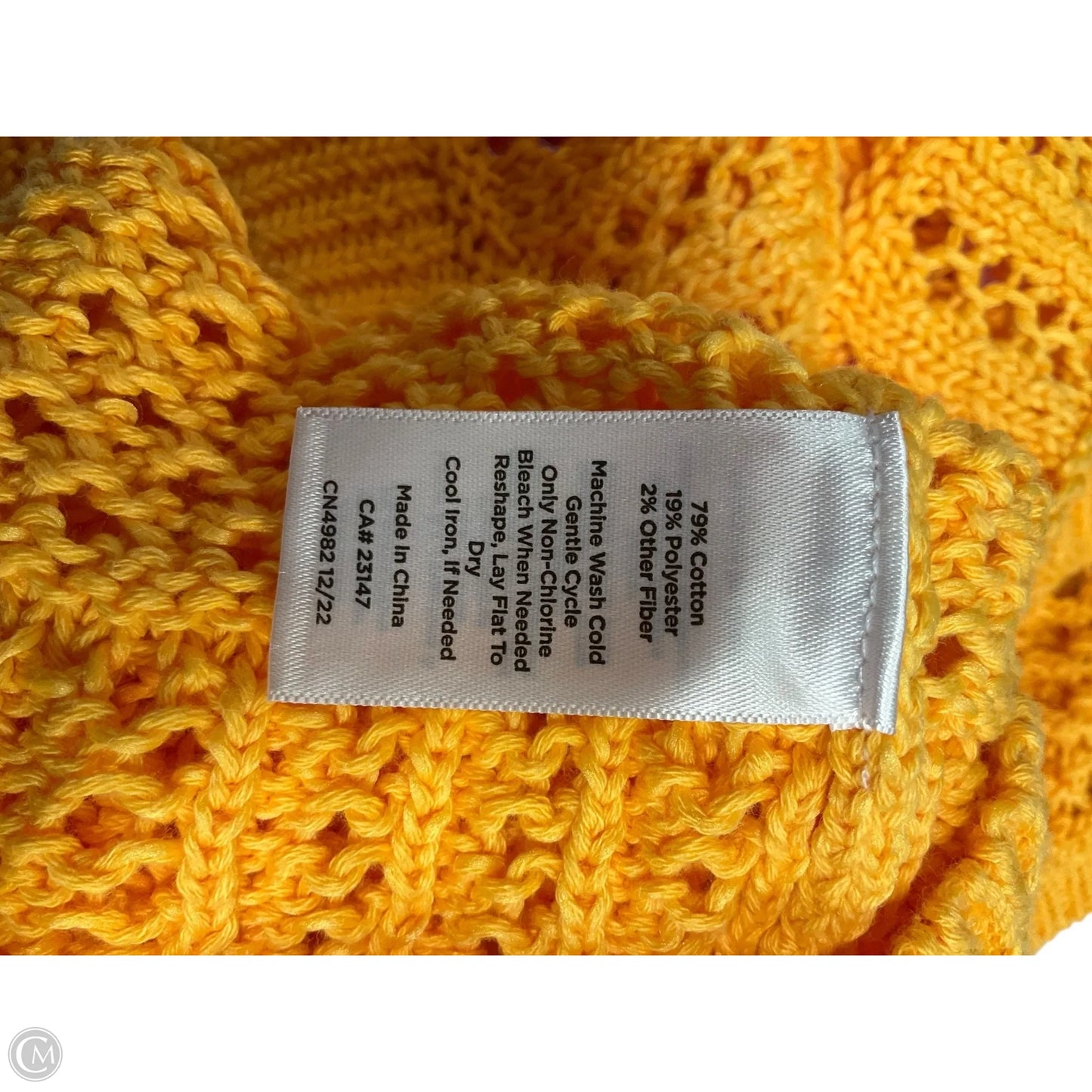 Top Sleeveless By Talbots In Orange, Size: L