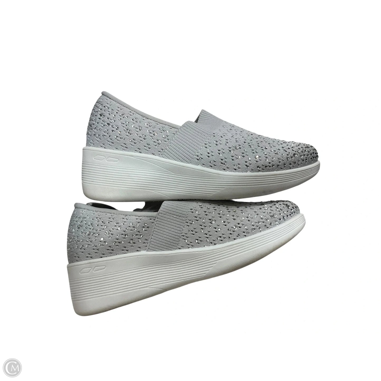 Shoes Heels Platform By Clothes Mentor In Silver, Size: 8