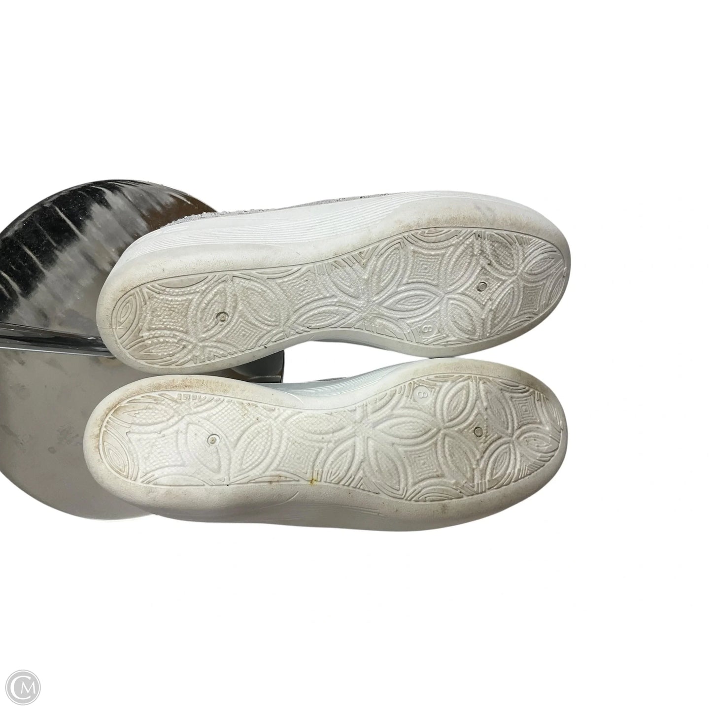 Shoes Heels Platform By Clothes Mentor In Silver, Size: 8