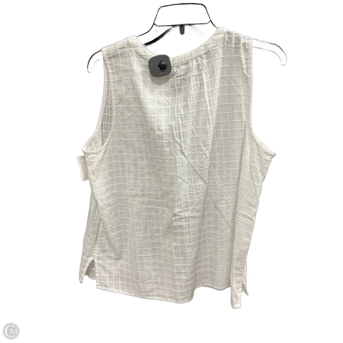 Top Sleeveless By Loft In Cream, Size: M