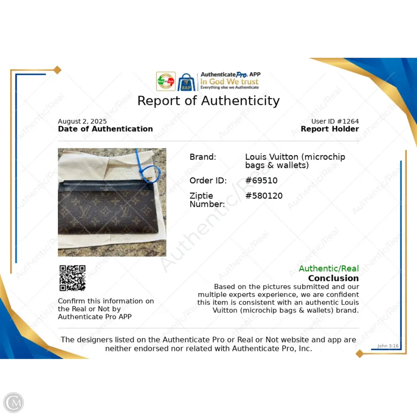Wallet Luxury Designer By Louis Vuitton, Size: Large