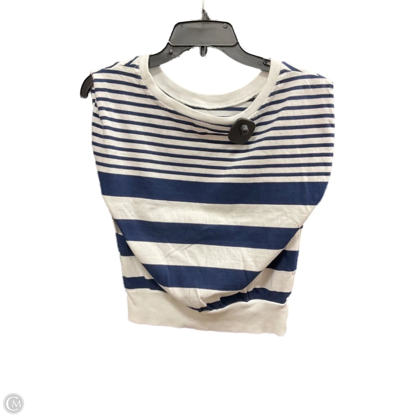 Top Sleeveless By Loft In Blue & White, Size: Xs