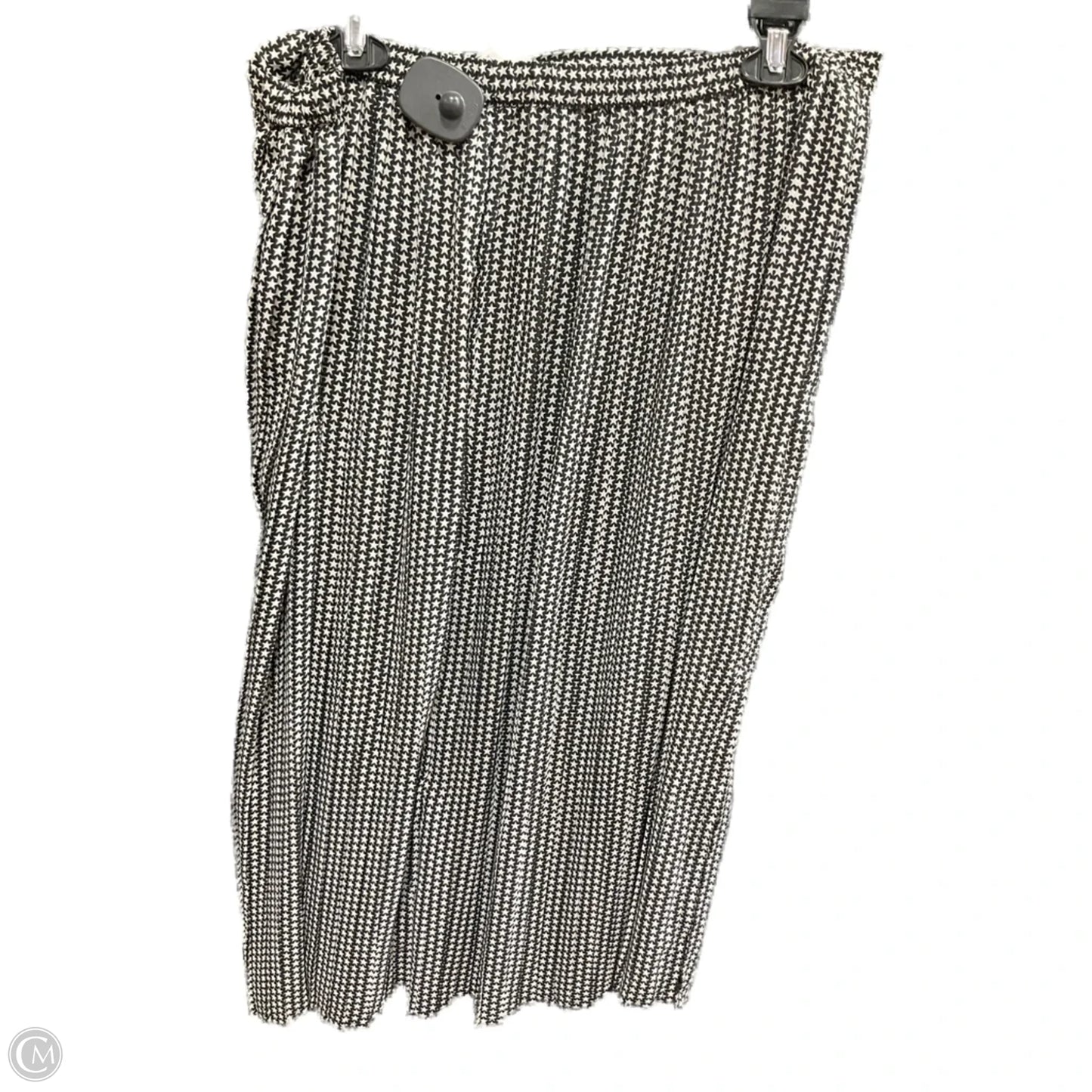 Skirt Midi By Clothes Mentor In Black & White, Size: Xl