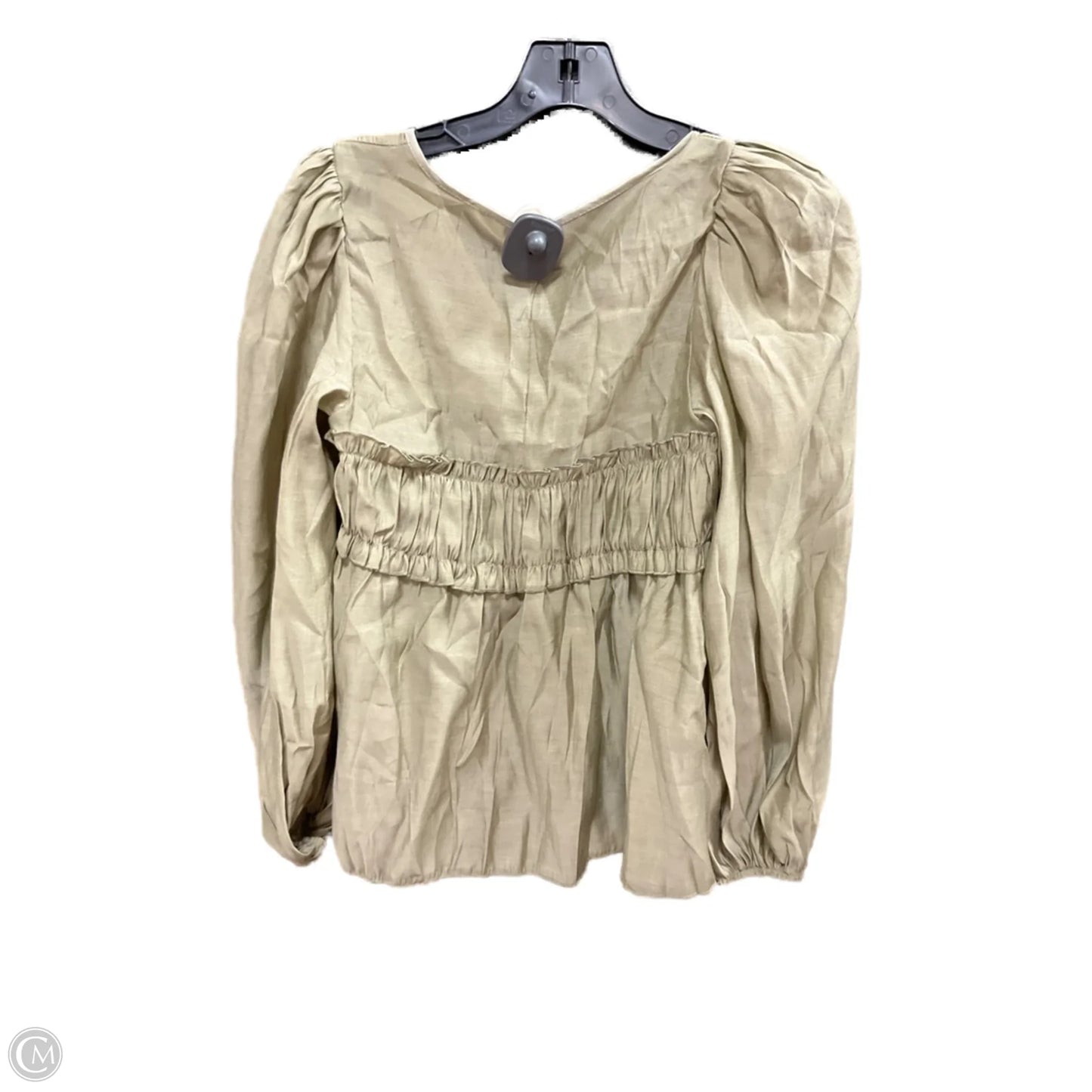 Top Long Sleeve By Missguided In Green, Size: S