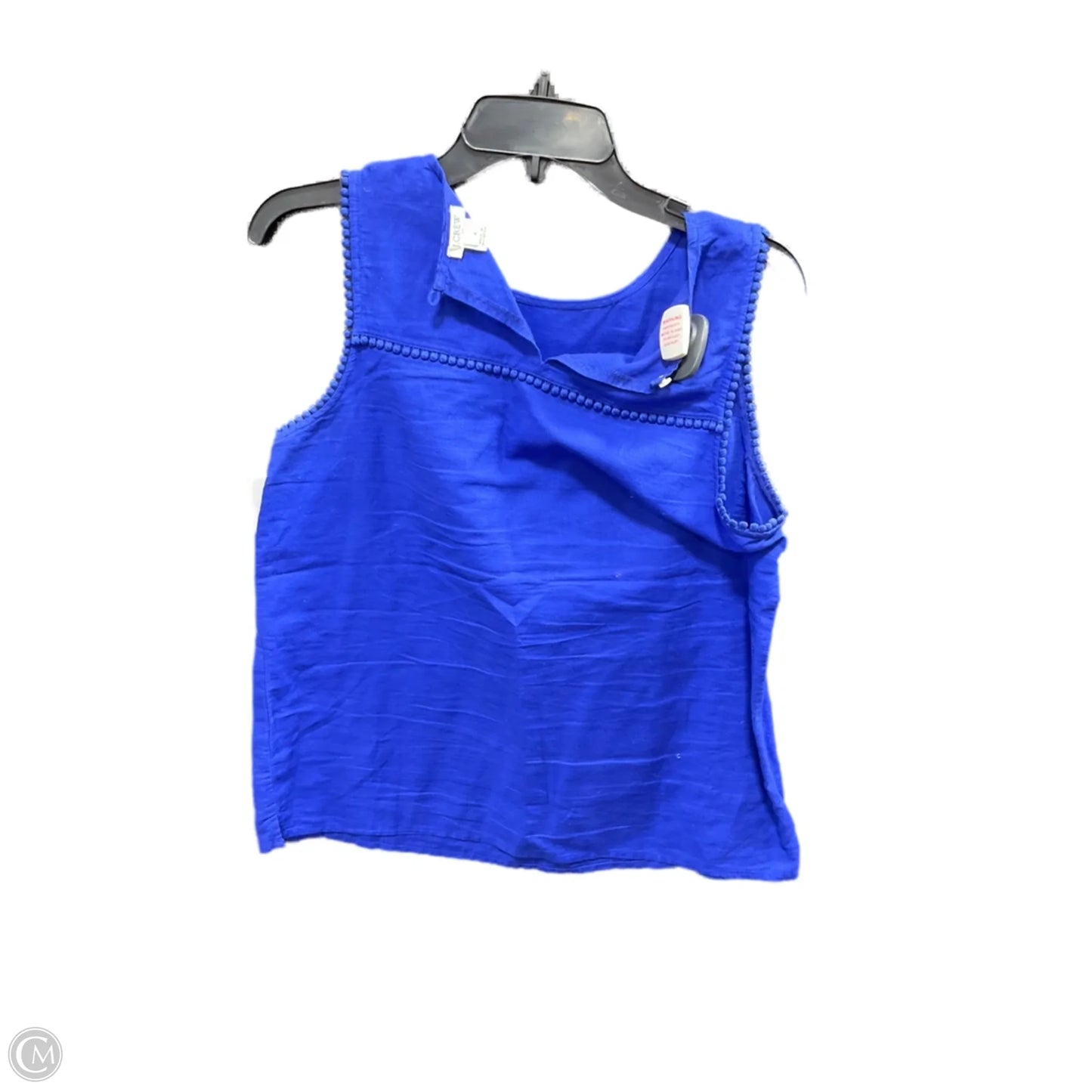 Top Sleeveless By J. Crew In Blue, Size: 4
