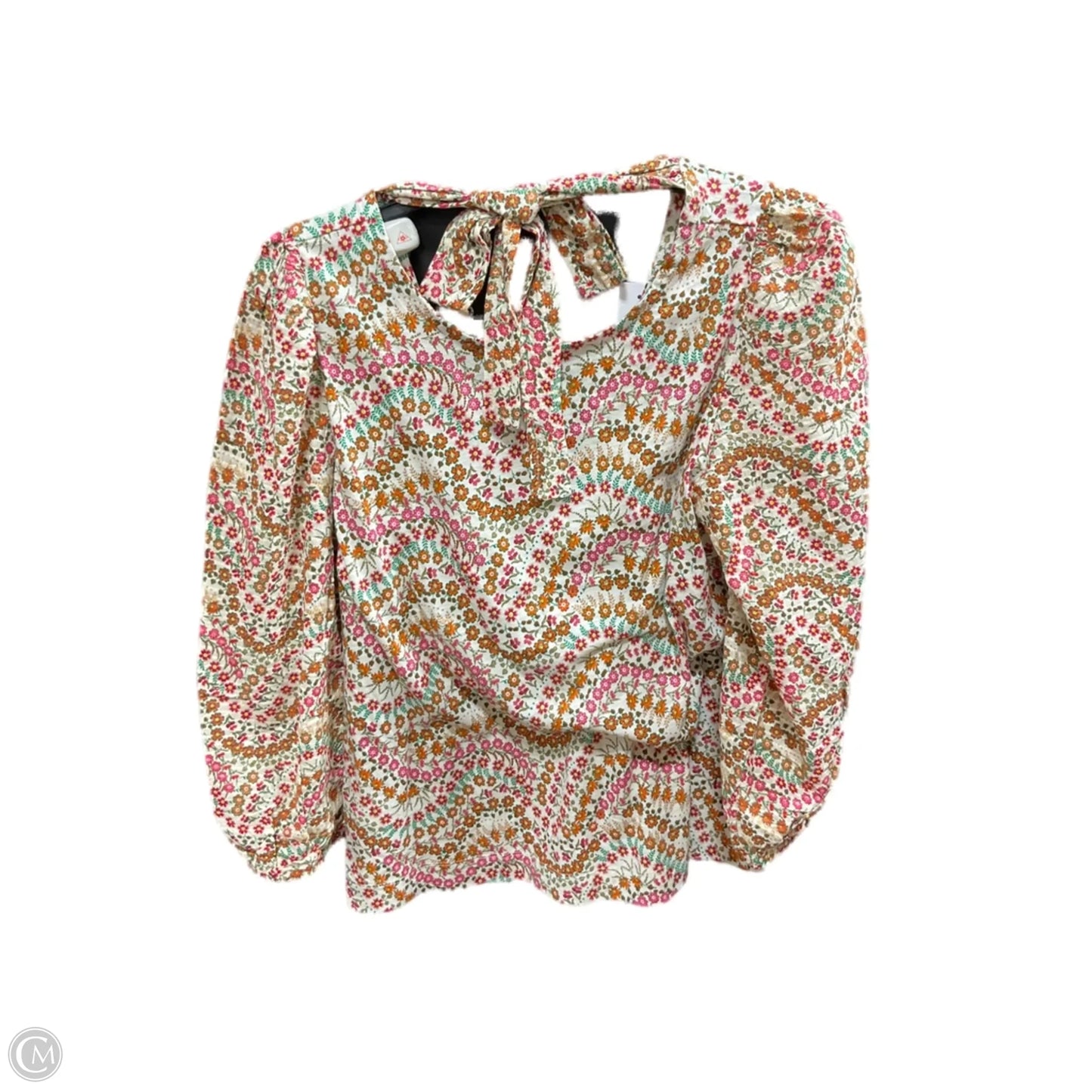 Top Long Sleeve By Loft In Floral Print, Size: M