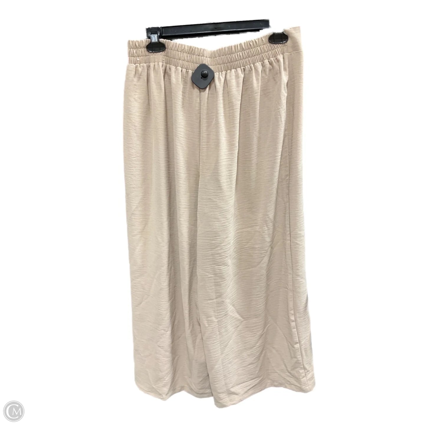 Pants Cropped By Adrianna Papell In Beige, Size: M