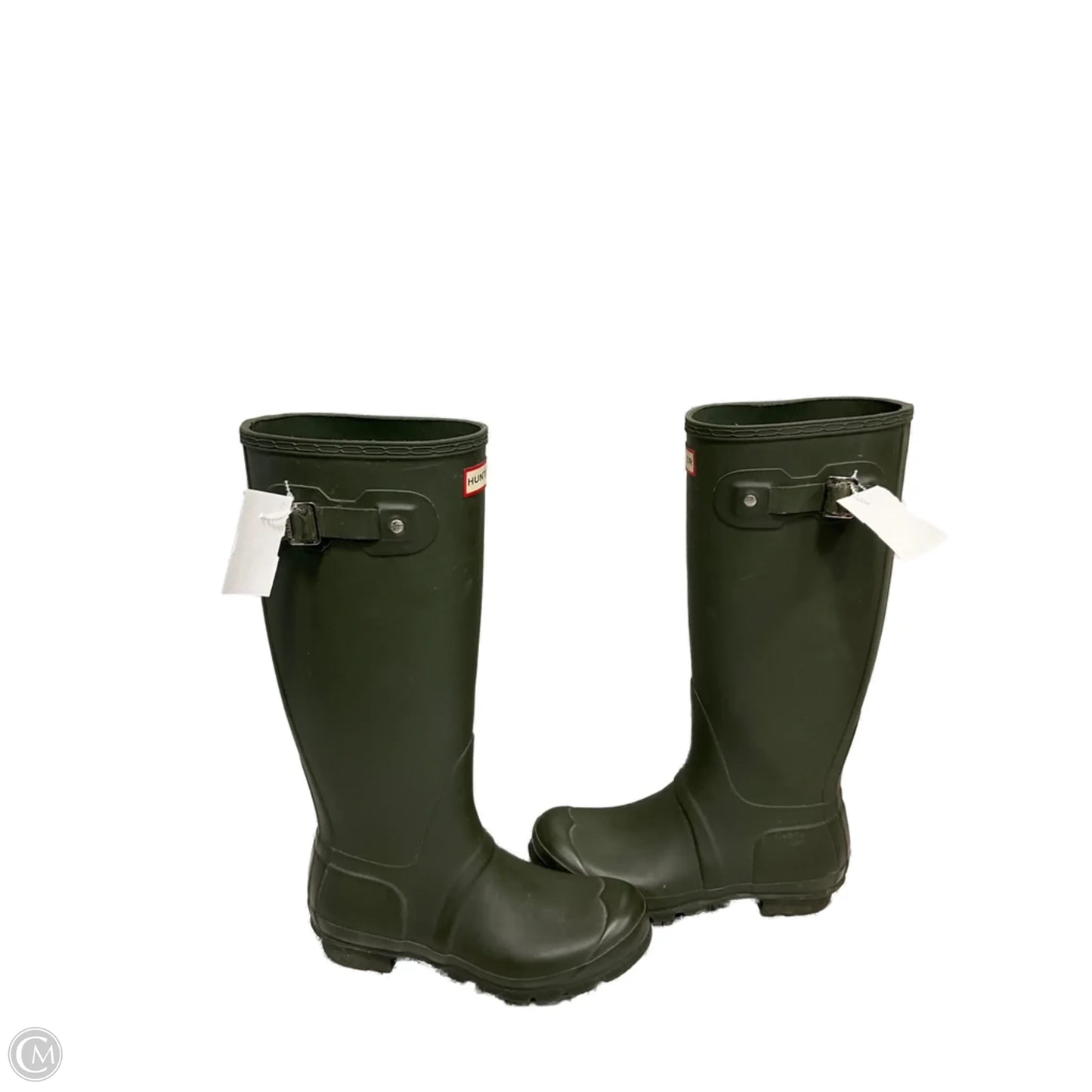 Boots Rain By Hunter In Green, Size: 7