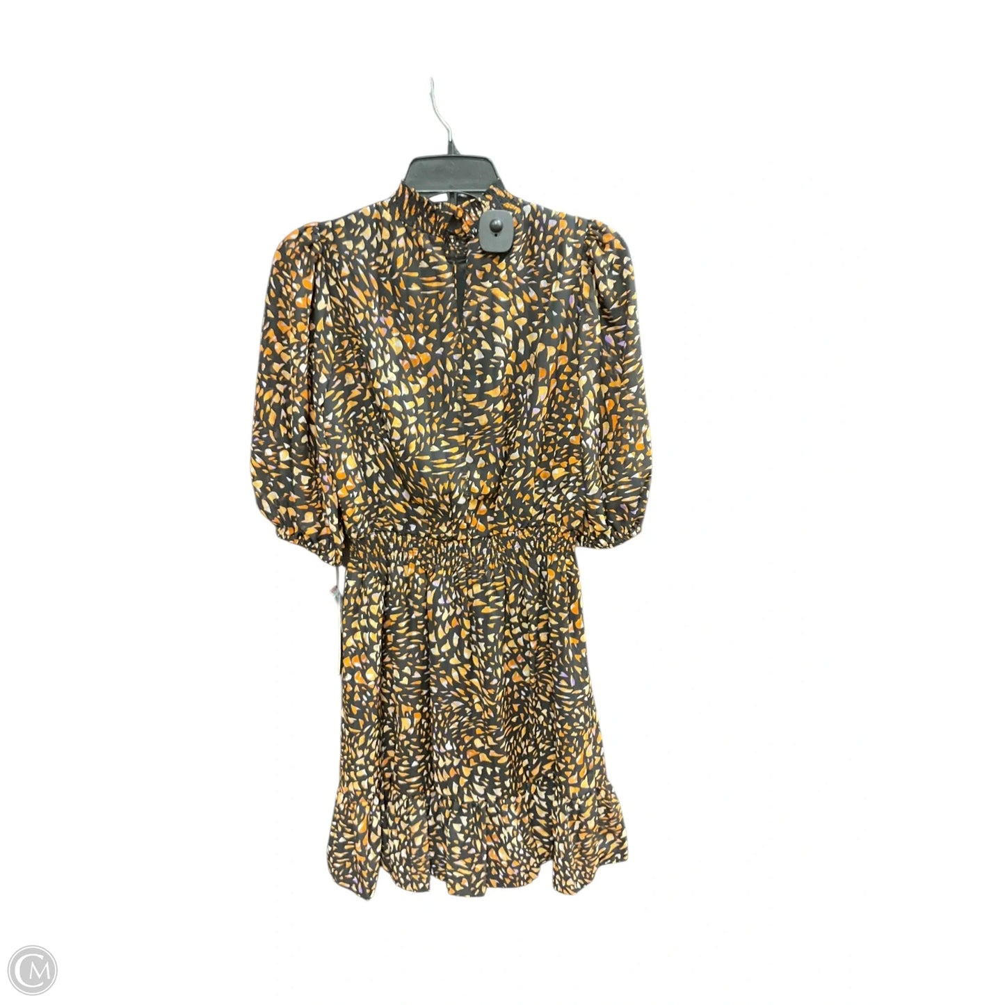 Dress Casual Midi By Nanette By Nanette Lepore In Black & Orange, Size: 2
