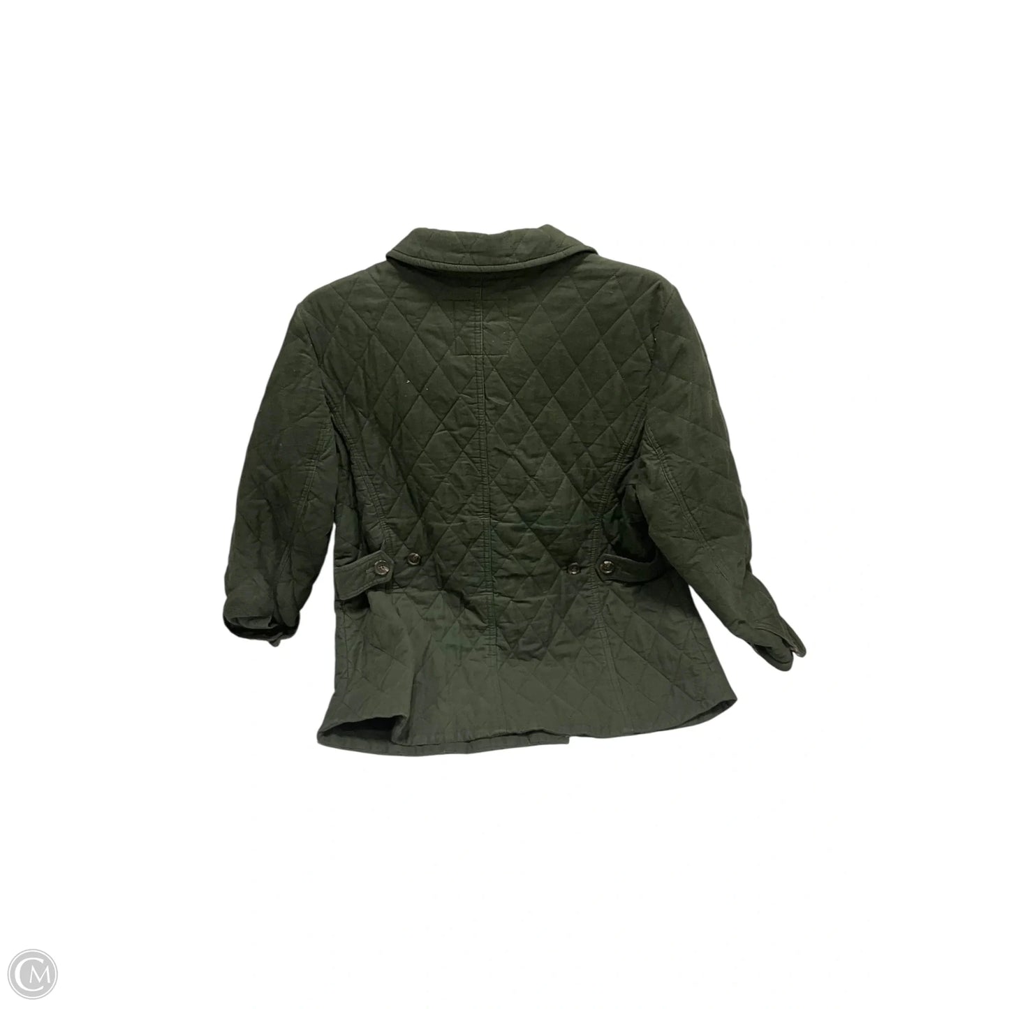 Jacket Puffer & Quilted By Talbots In Green, Size: L
