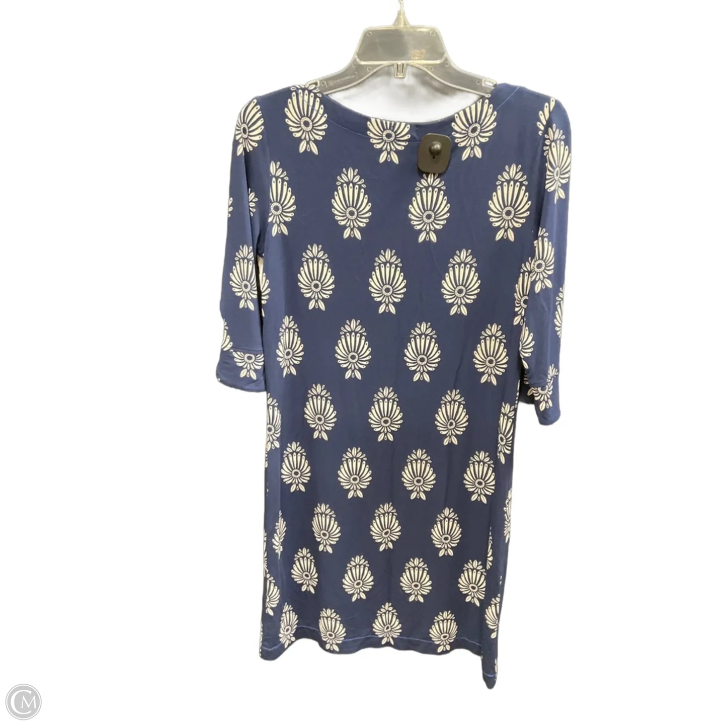 Dress Casual Midi By Hatley In Blue & White, Size: S