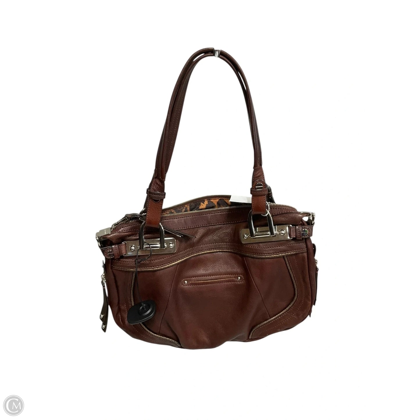 Handbag Leather By B. Makowsky, Size: Large