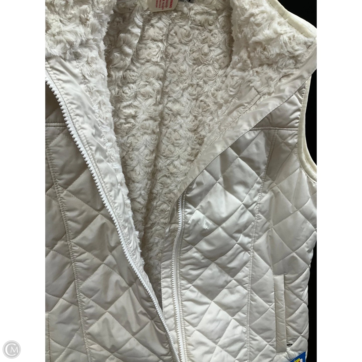 Vest Puffer & Quilted By Columbia In Cream, Size: L