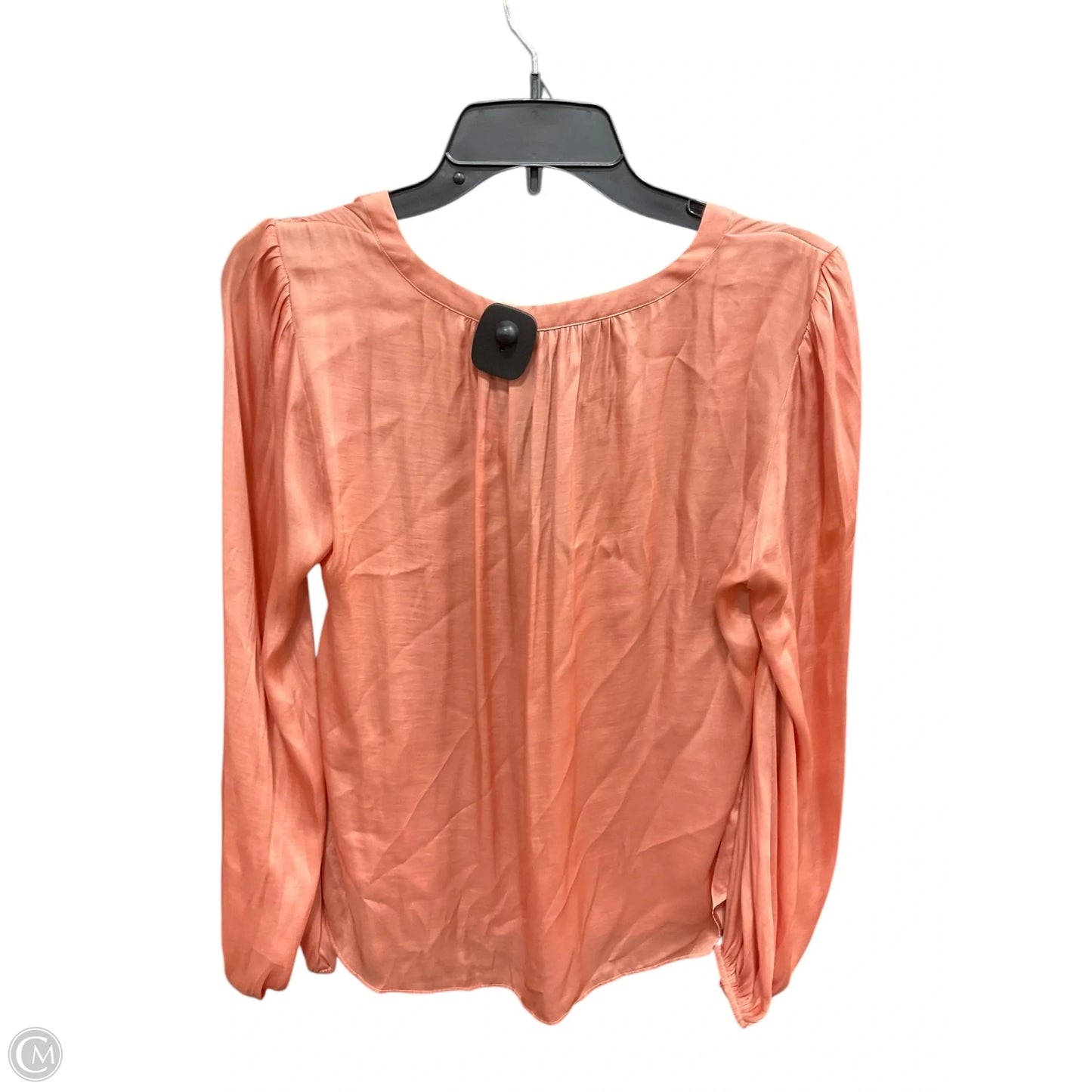 Top Long Sleeve By Banana Republic In Peach, Size: S