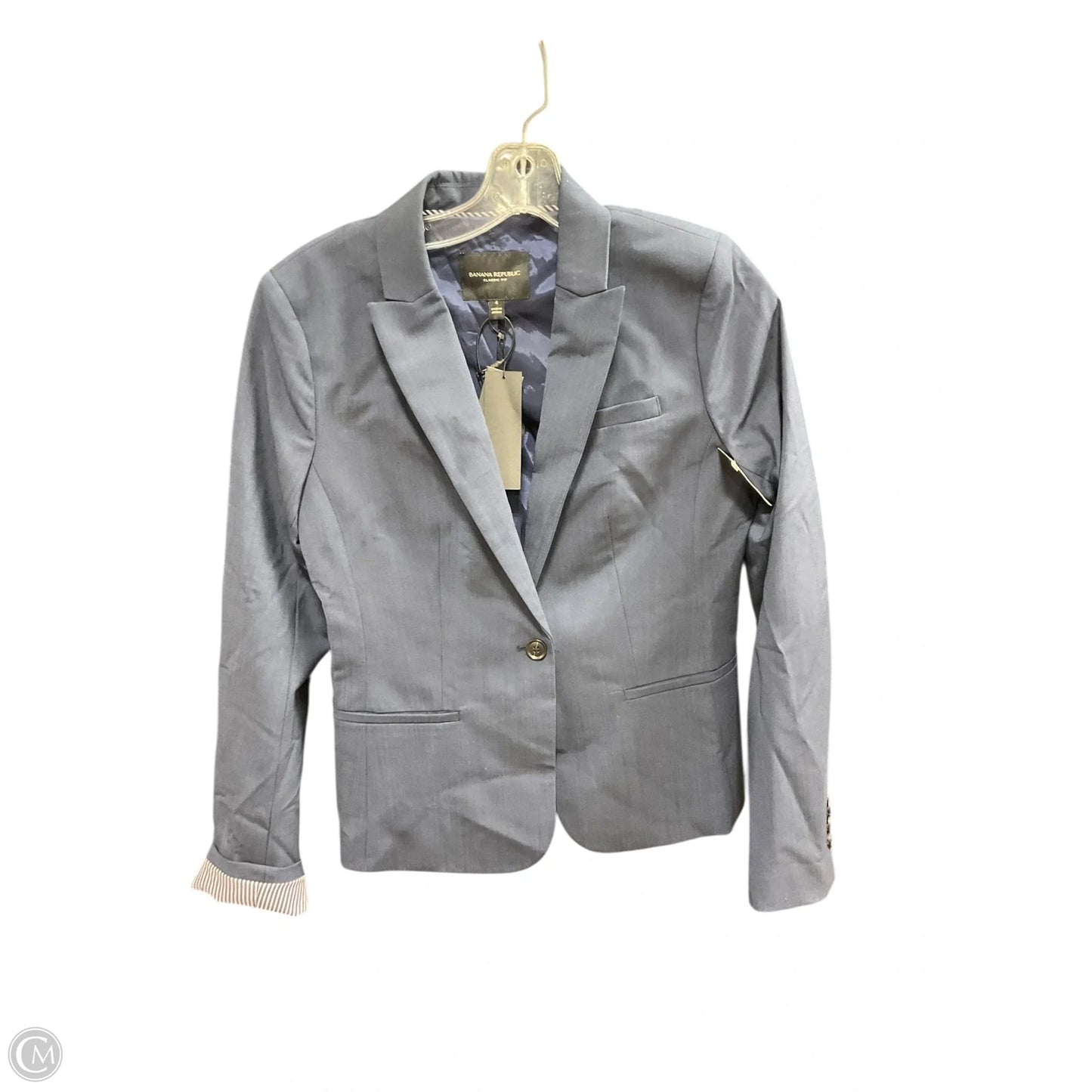 Blazer By Banana Republic In Blue, Size: 4