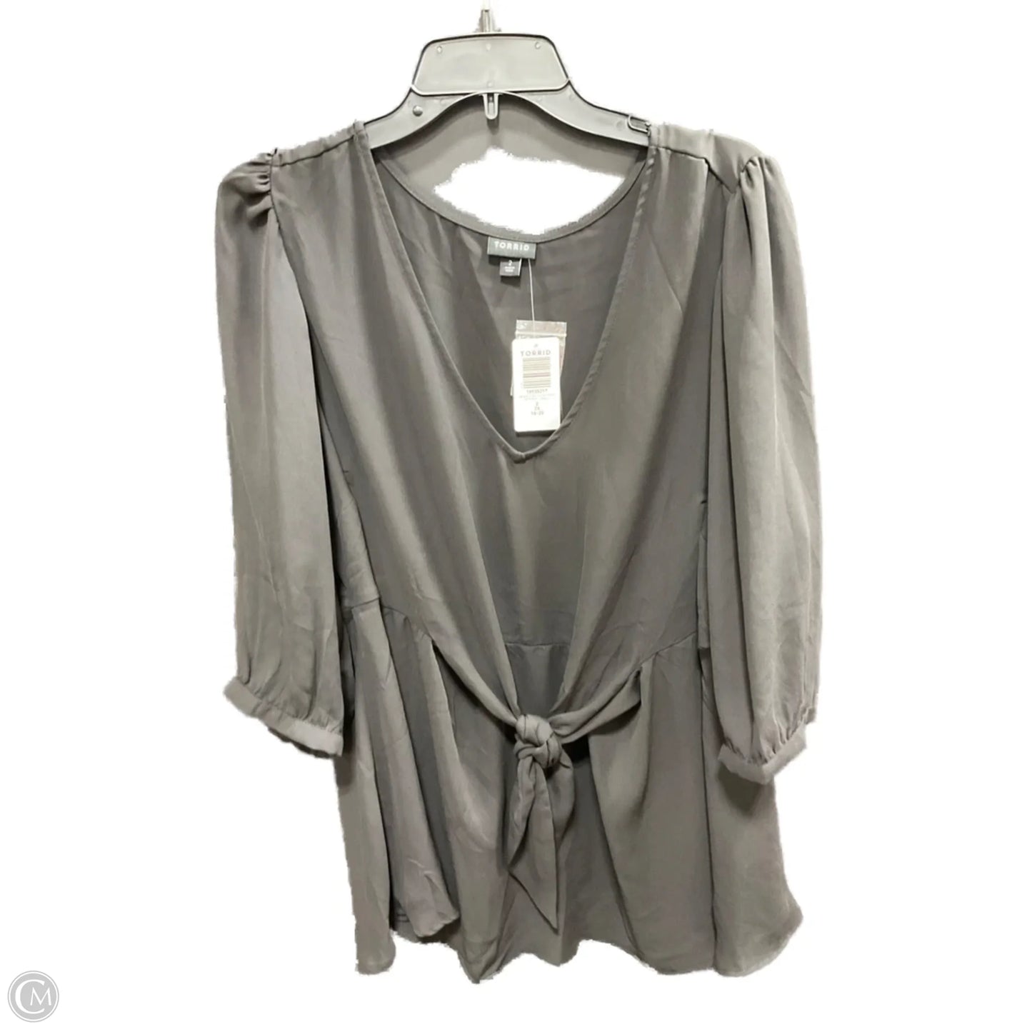 Top 3/4 Sleeve By Torrid In Black, Size: 1x