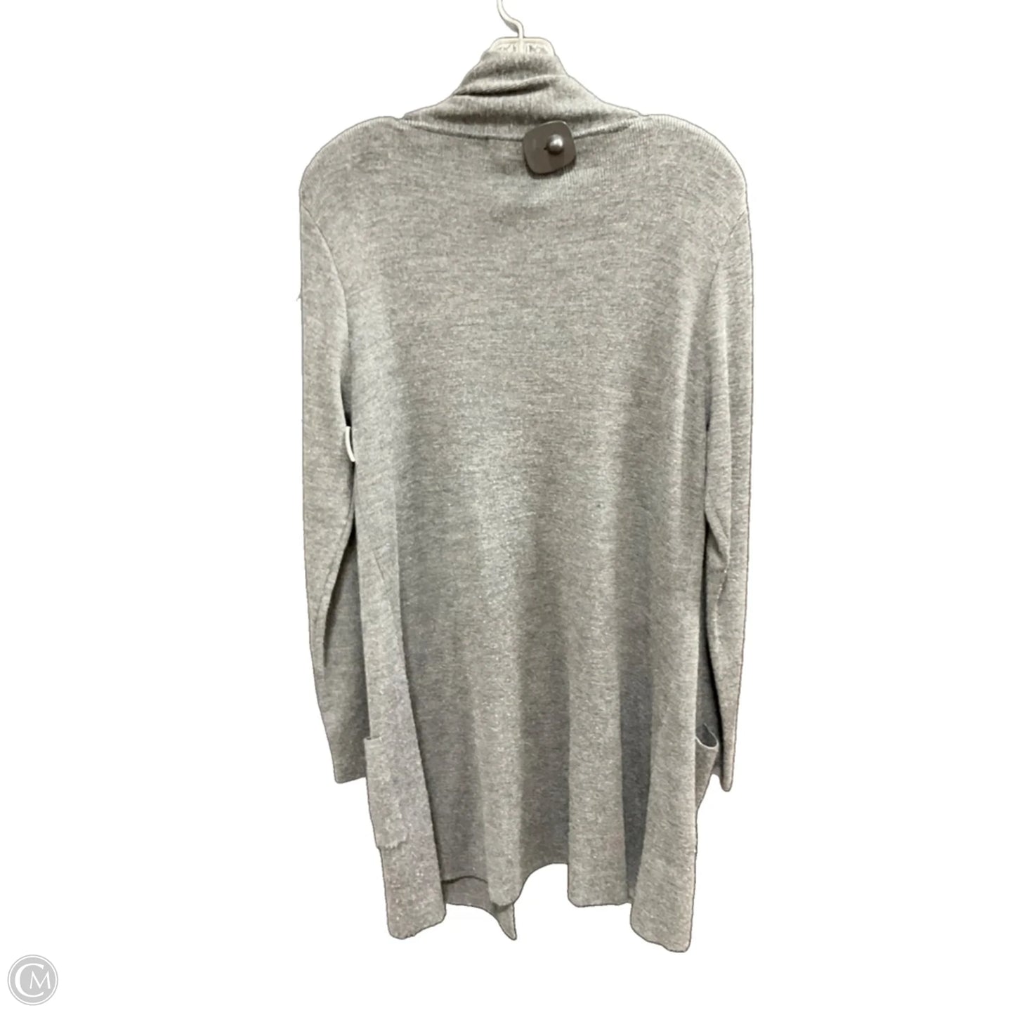 Sweater Cardigan By Orvis In Grey, Size: L